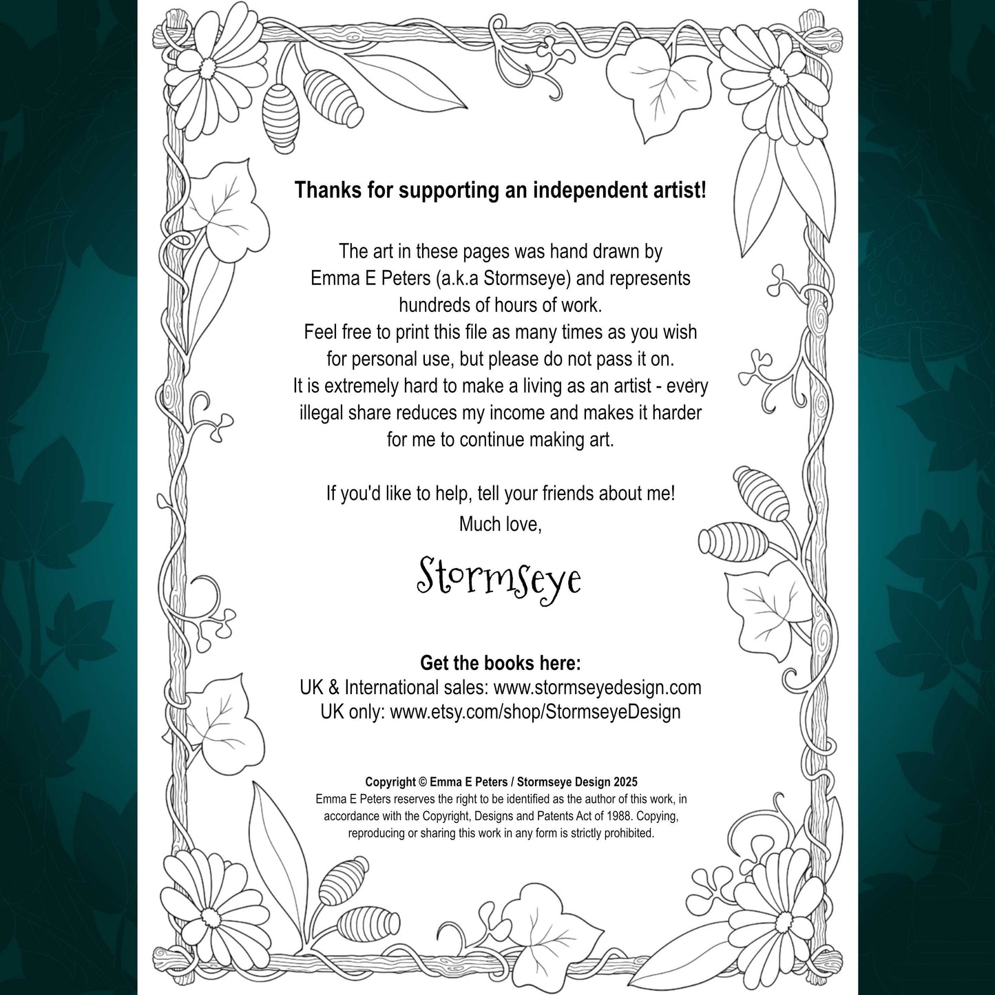 2025 Download Collection - 18 Colouring Pages To Print & Colour, Printable PDF