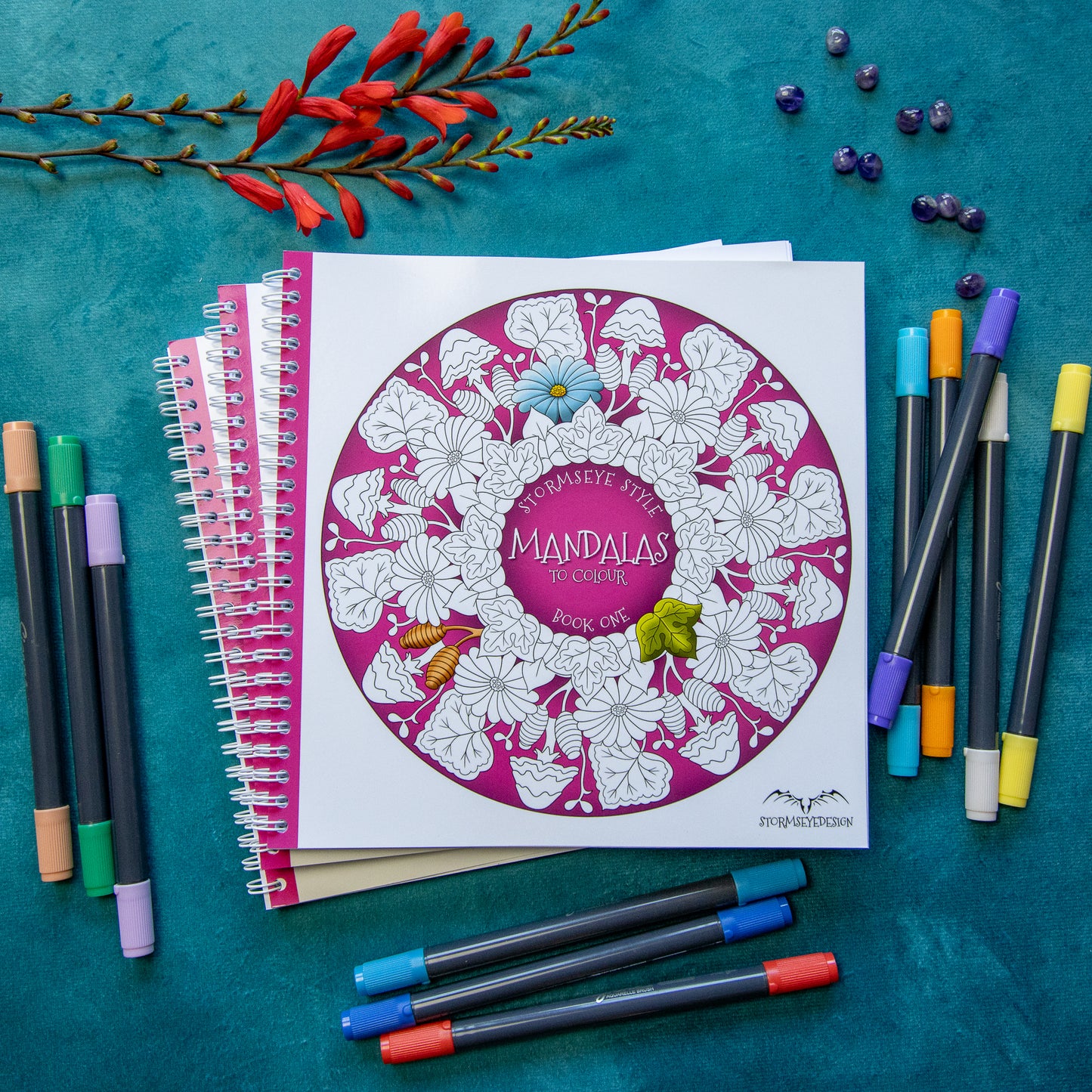Stormseye Style Mandalas To Colour - Book 1 | 32 Mandala Patterns | Spiral Bound