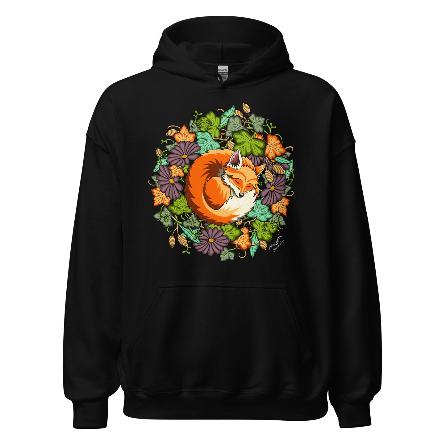 Niedlicher schlafender Fuchs-Hoodie, warmer und hübscher Pullover für Wildtierliebhaber