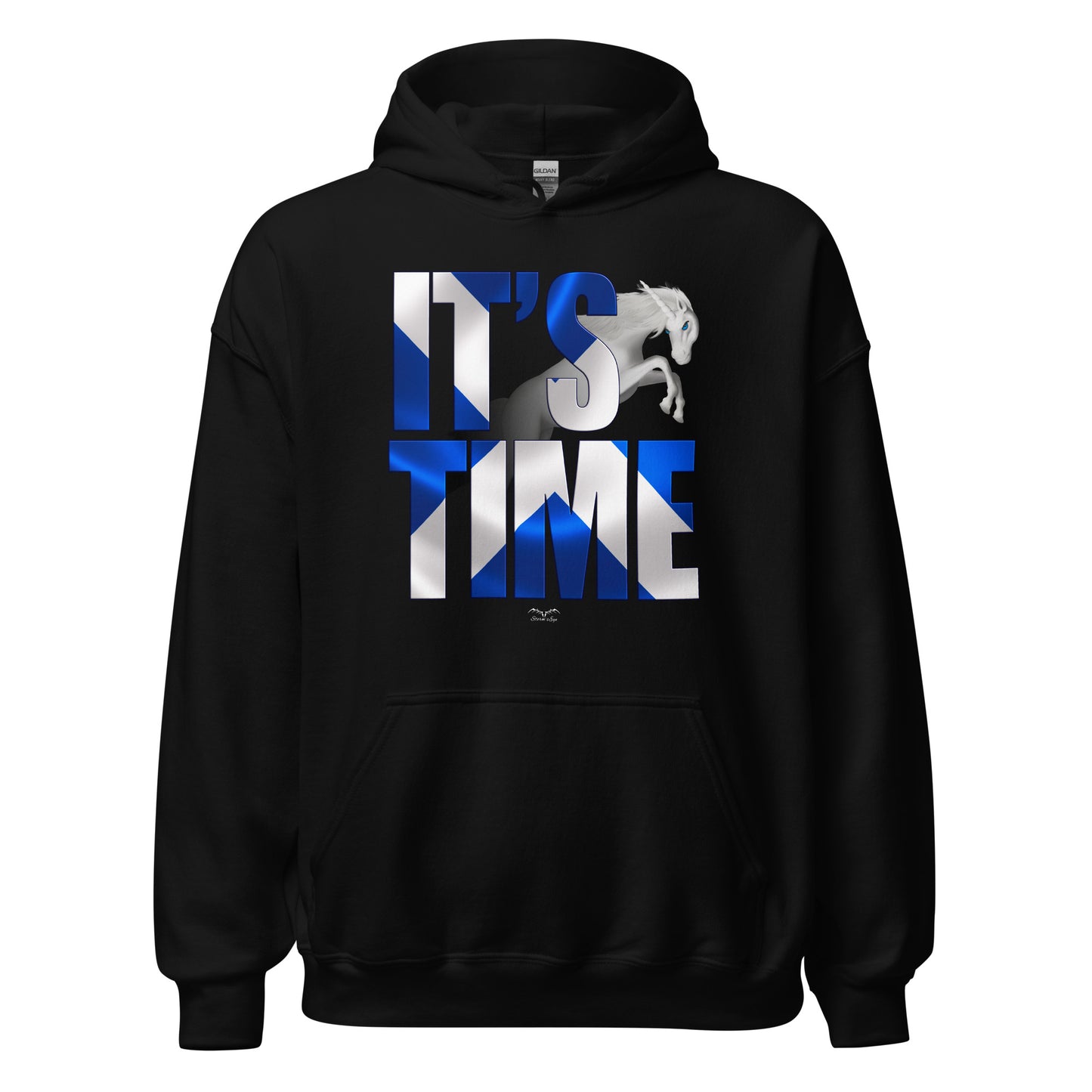 it’s time scottish independence Hoodie by Stormseye Design, black