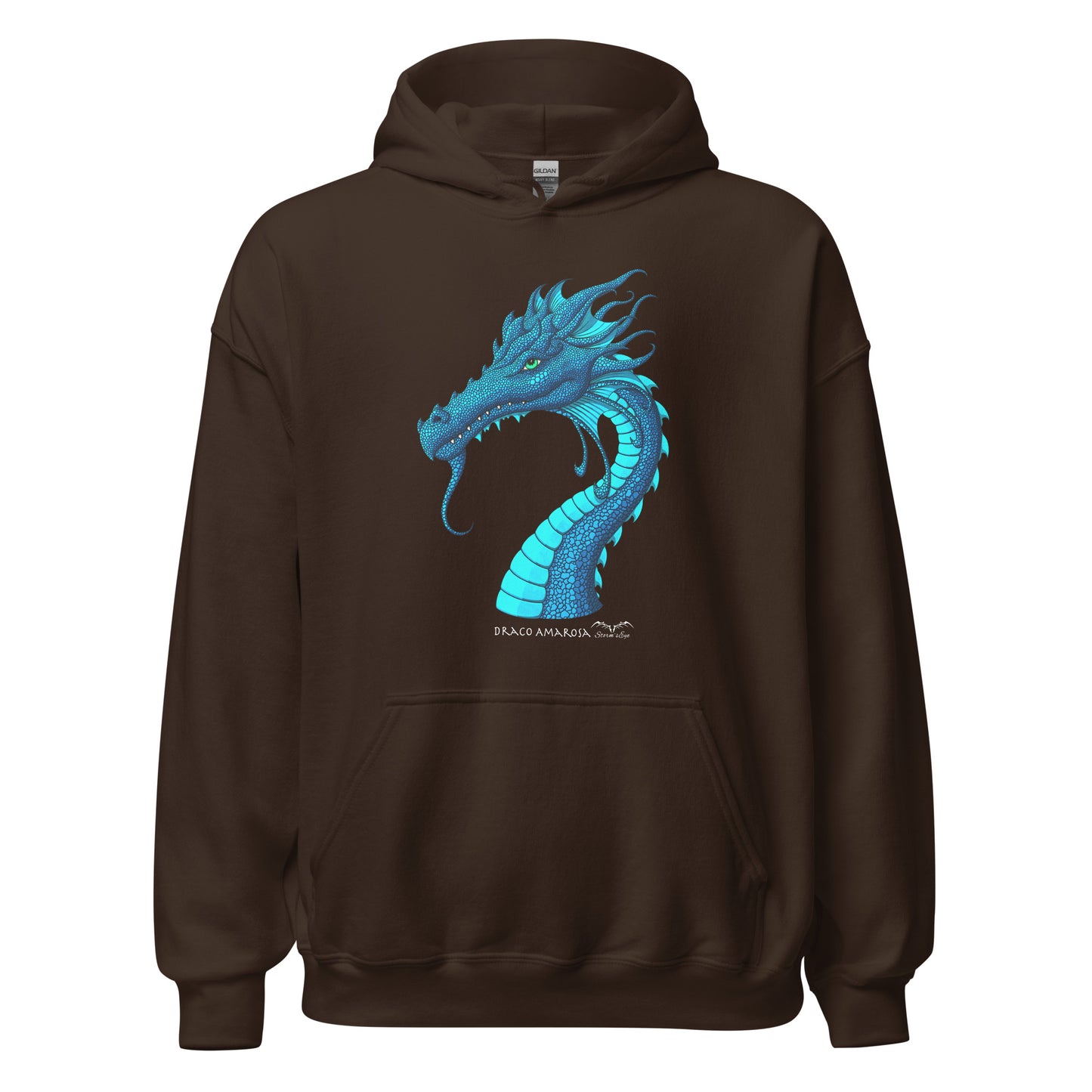stormseye design amarosa dragon hoodie flat view brown