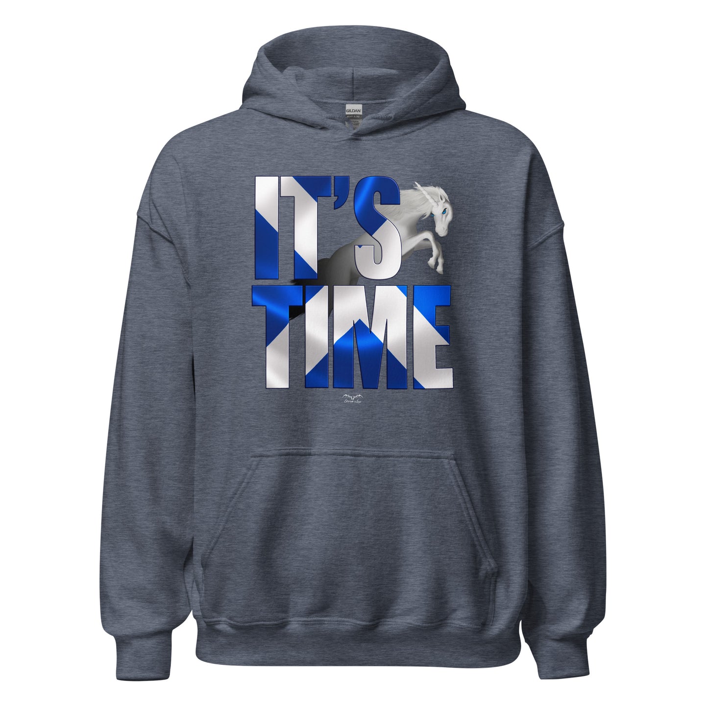 it’s time scottish independence Hoodie by Stormseye Design, denim blue