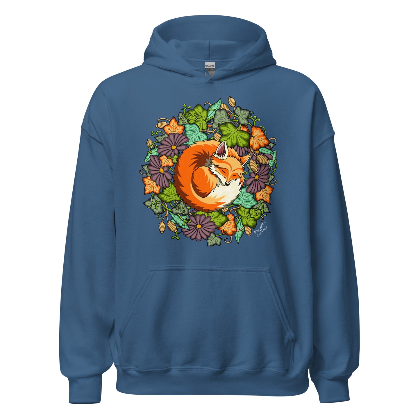 Niedlicher schlafender Fuchs-Hoodie, warmer und hübscher Pullover für Wildtierliebhaber