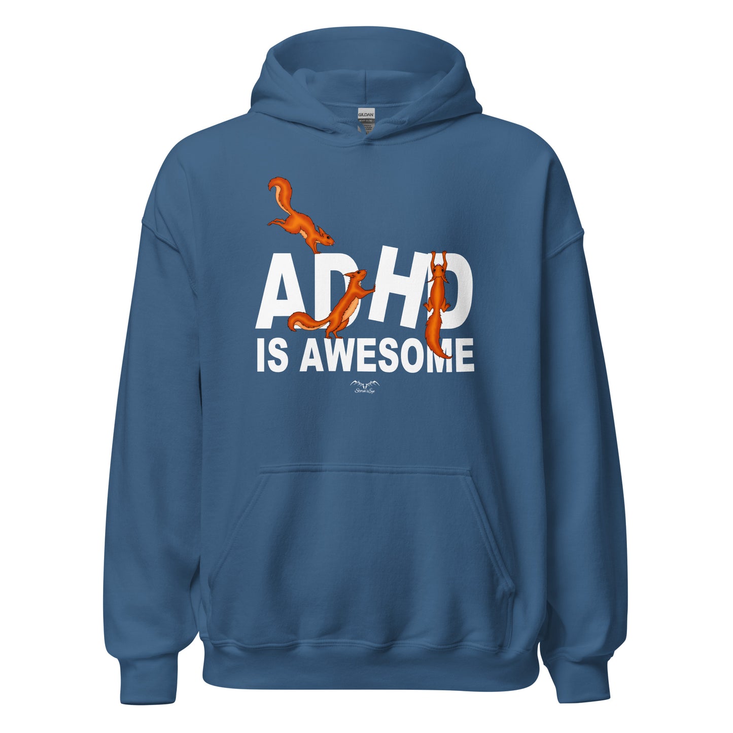 Lustiger ADHS ist fantastischer Eichhörnchen-Hoodie – warmer Neurodiversitäts-Slogan-Pullover