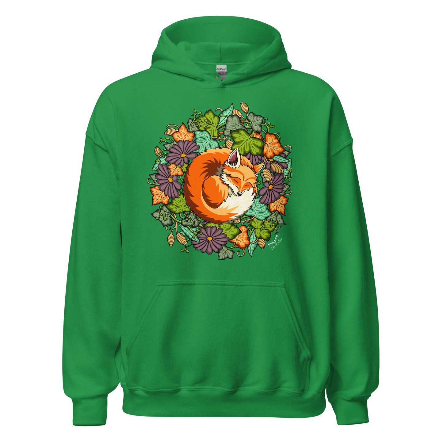 Niedlicher schlafender Fuchs-Hoodie, warmer und hübscher Pullover für Wildtierliebhaber