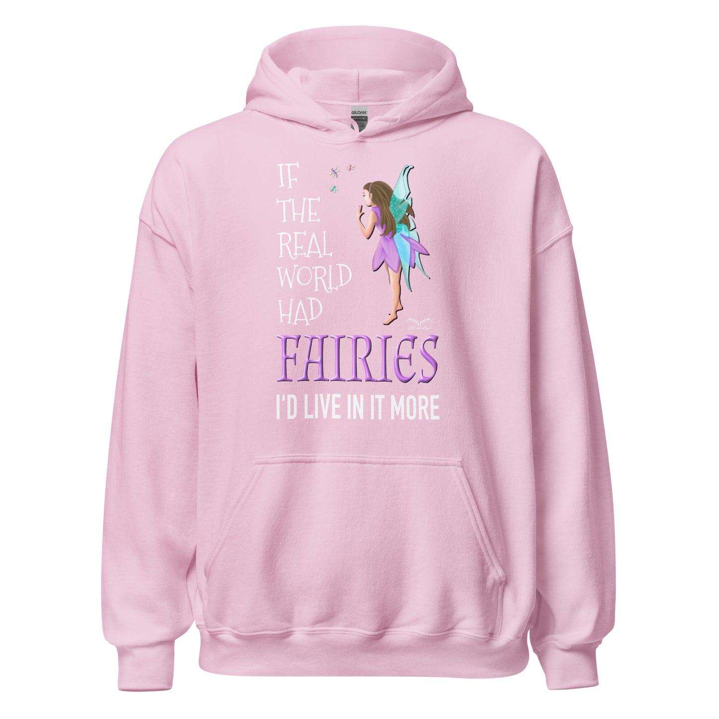 real world fairies hoodie light pink by stormseye design
