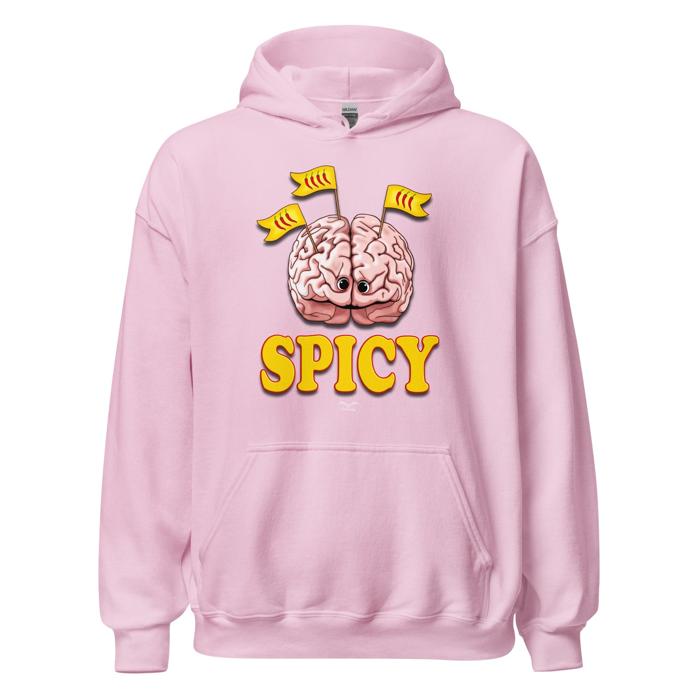spicy brain hoodie by stormseye design pink