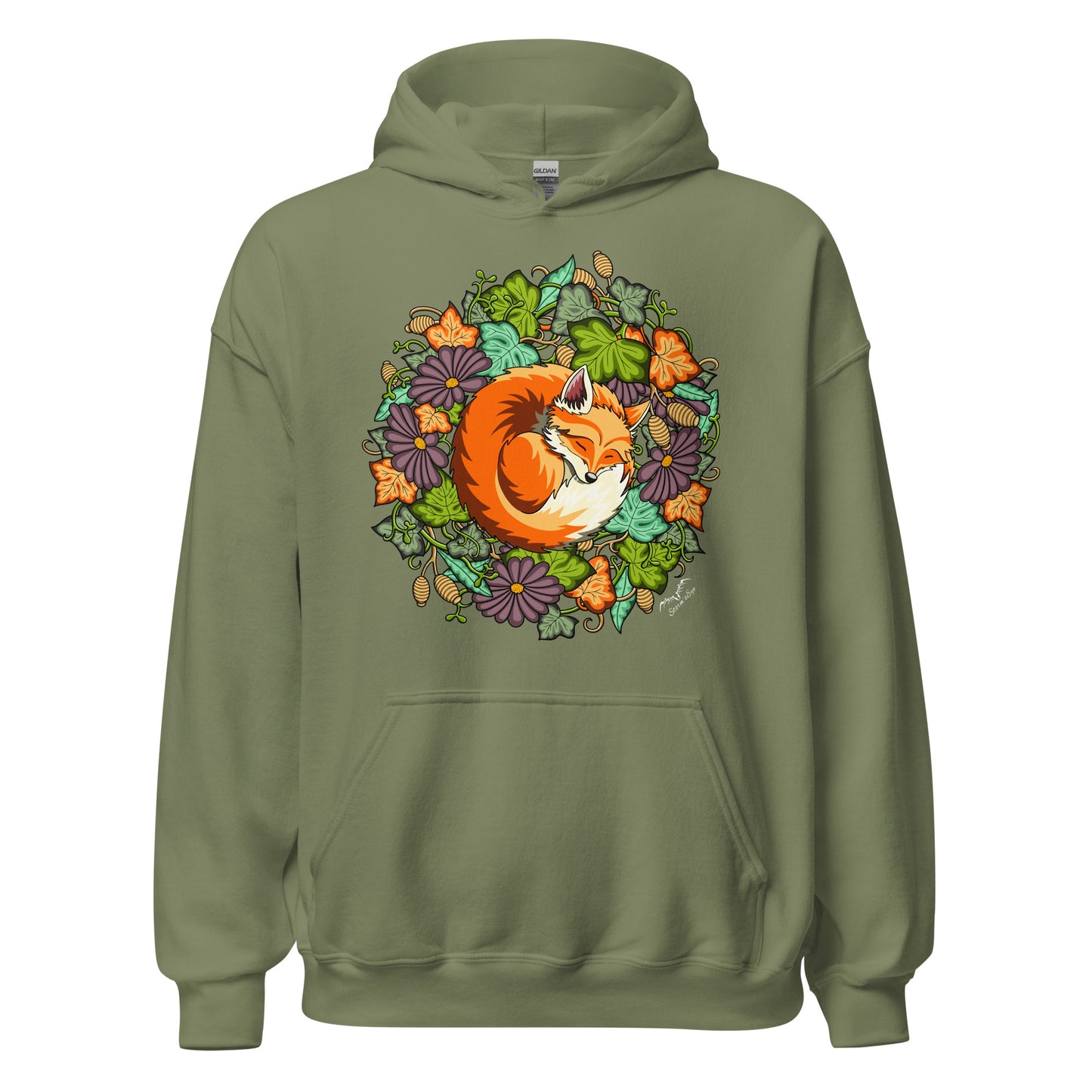 Niedlicher schlafender Fuchs-Hoodie, warmer und hübscher Pullover für Wildtierliebhaber
