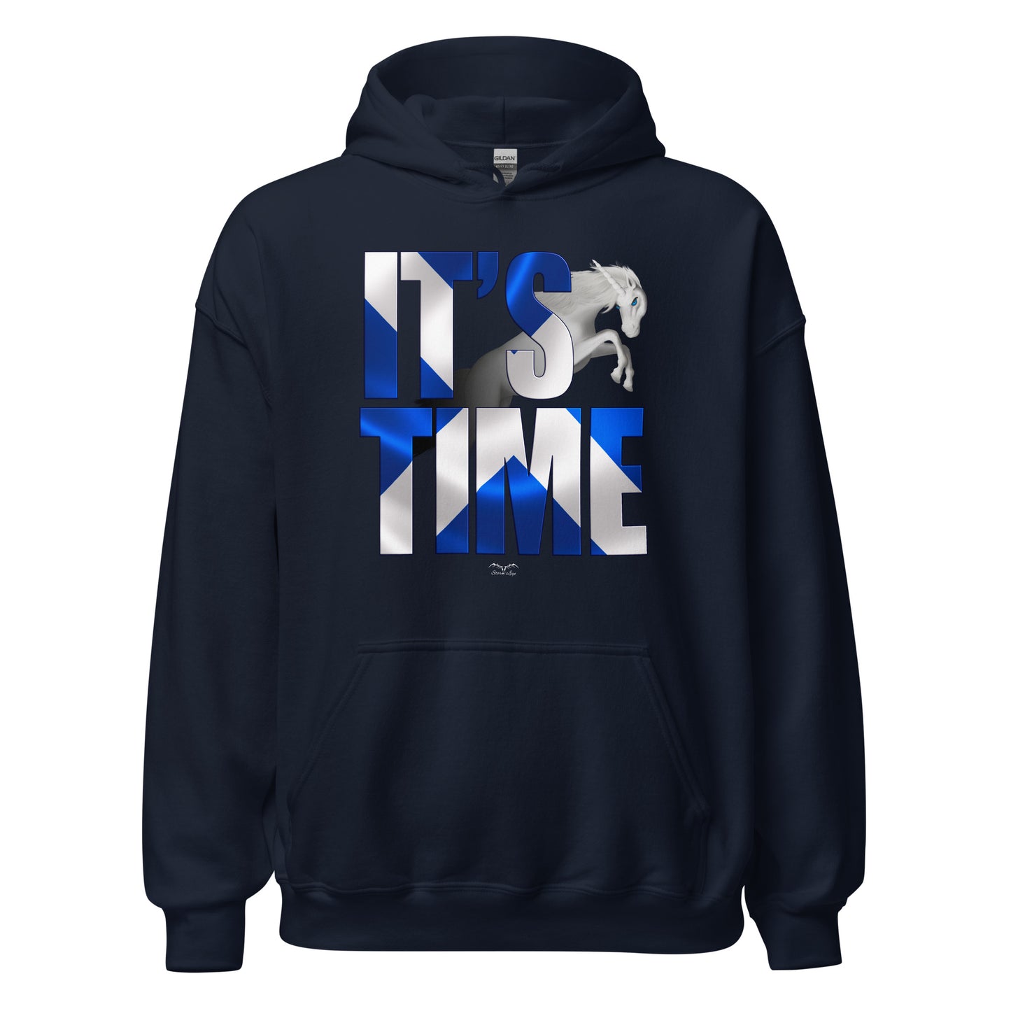 it’s time scottish independence Hoodie by Stormseye Design, navy blue