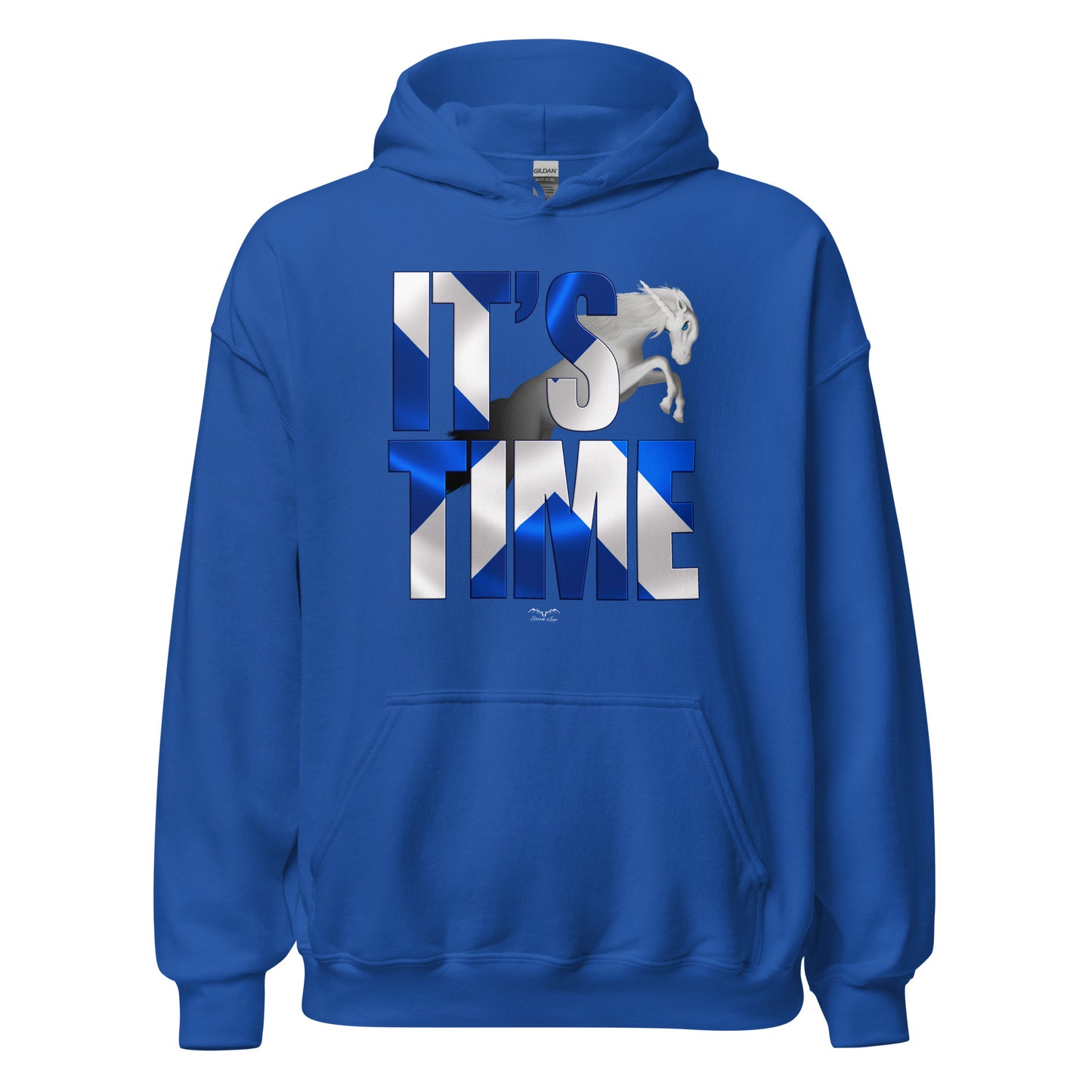 it’s time scottish independence Hoodie by Stormseye Design, royal blue