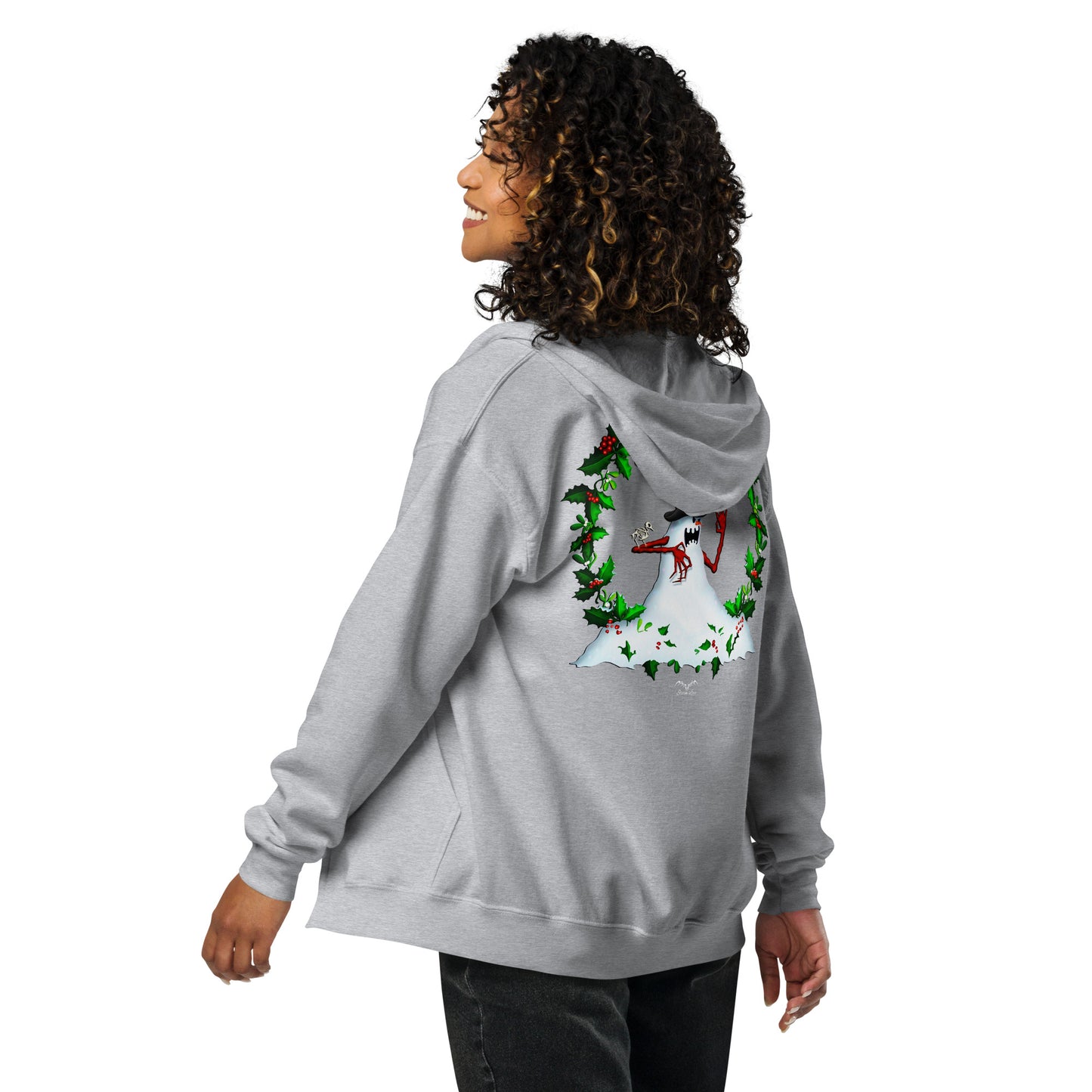Evil Snowman Zip Hoodie | Let It Snow Alternative Christmas Jumper | 6 Colours