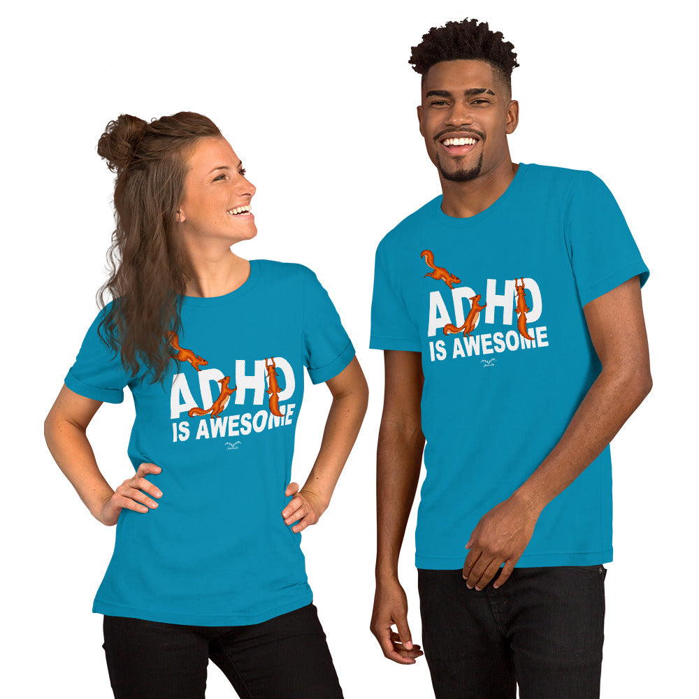 T-shirt drôle d'écureuils TDAH est génial - Chemise à slogan de neurodiversité douce