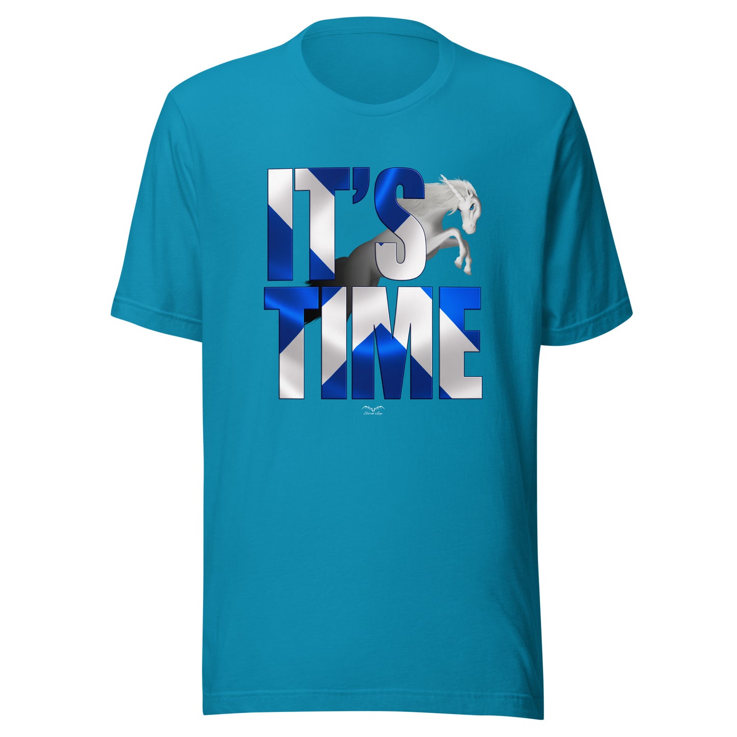 Il est temps T-shirt pour l’indépendance écossaise - chemise écossaise patriotique douce avec licorne et sautoir