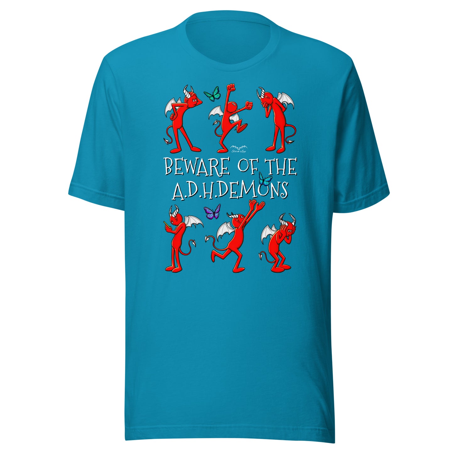 ADHD Demons shirt by Stormseye, bright blue