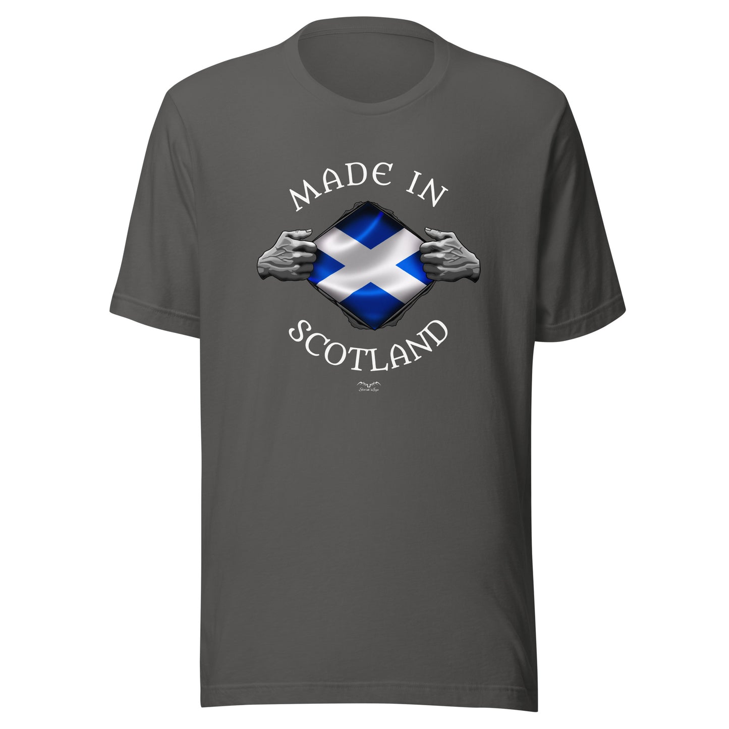 Made In Scotland T-shirt by Stormseye, grey