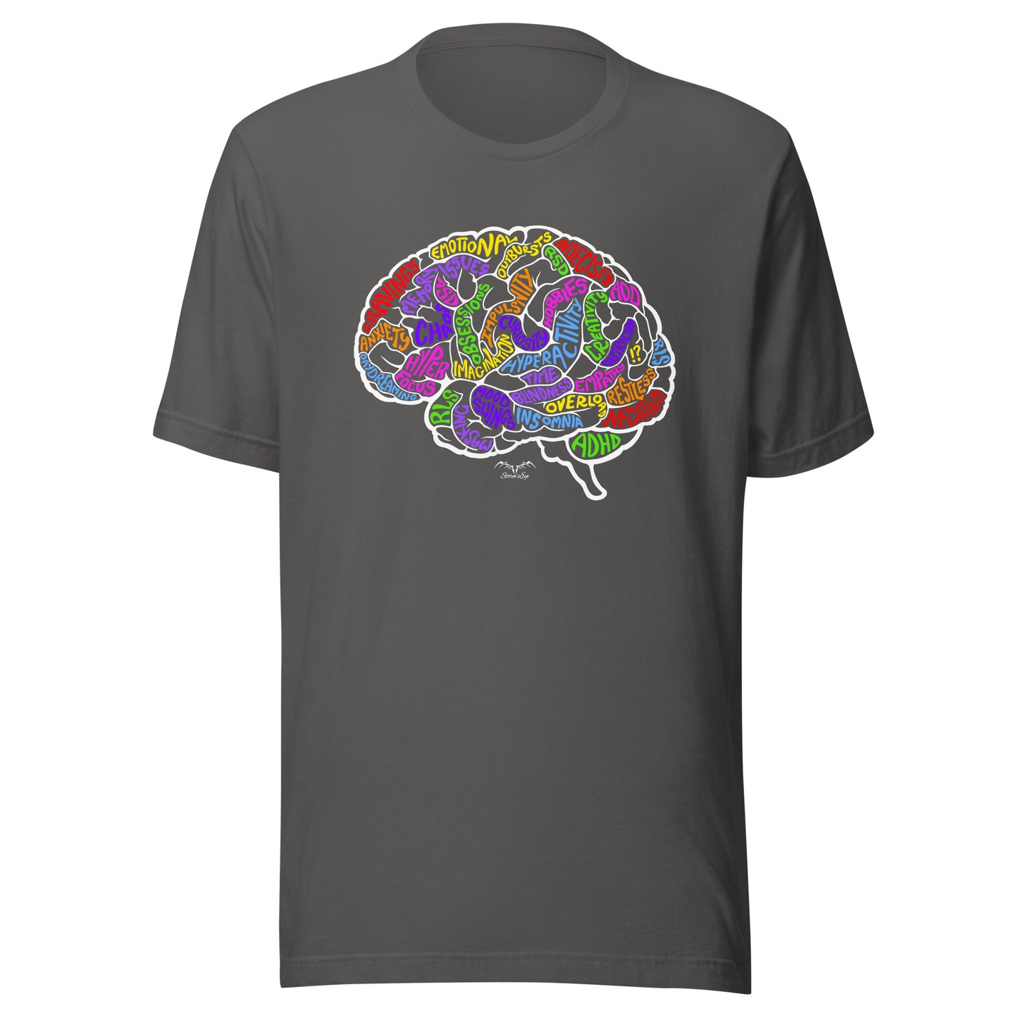 ADHD Brain shirt by Stormseye, grey