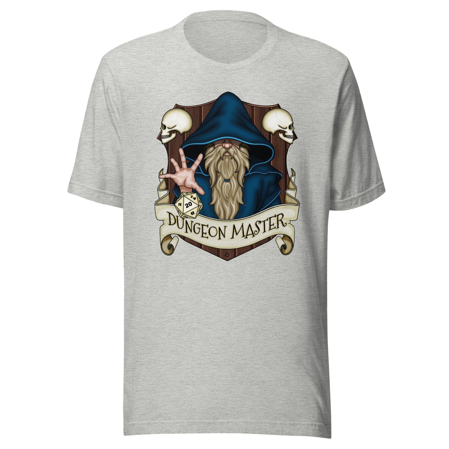 dungeon master DnD T-shirt light grey by stormseye design
