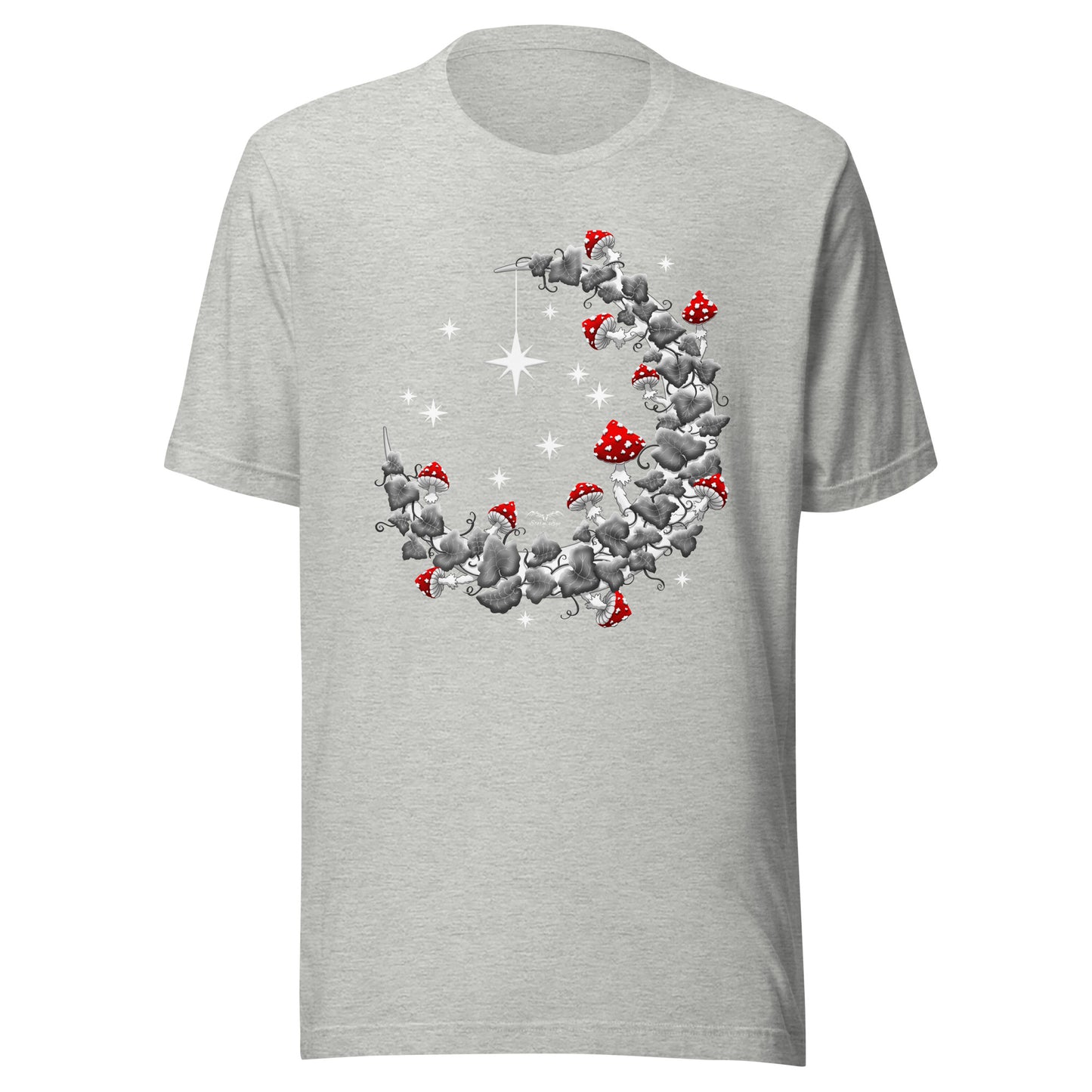 Mushroom Moon T-shirt B&W | Witchy Toadstools Shirt | 8 Colours S - 4XL