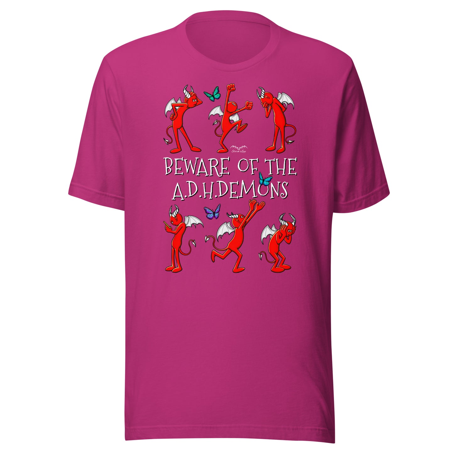 ADHD Demons shirt by Stormseye, hot pink