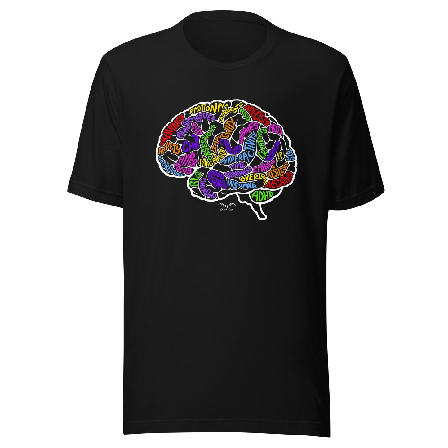 ADHD Brain shirt by Stormseye, black
