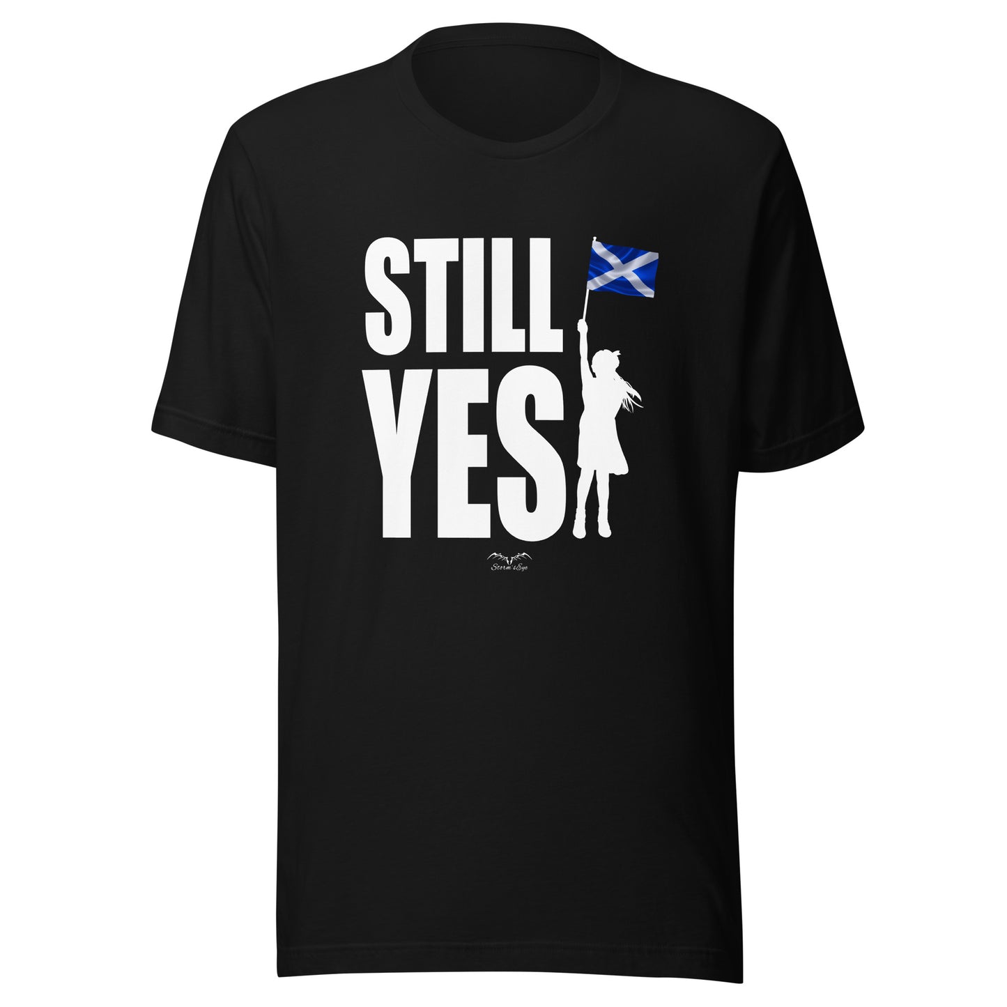 Still Yes Scottish Independence shirt by Stormseye, black