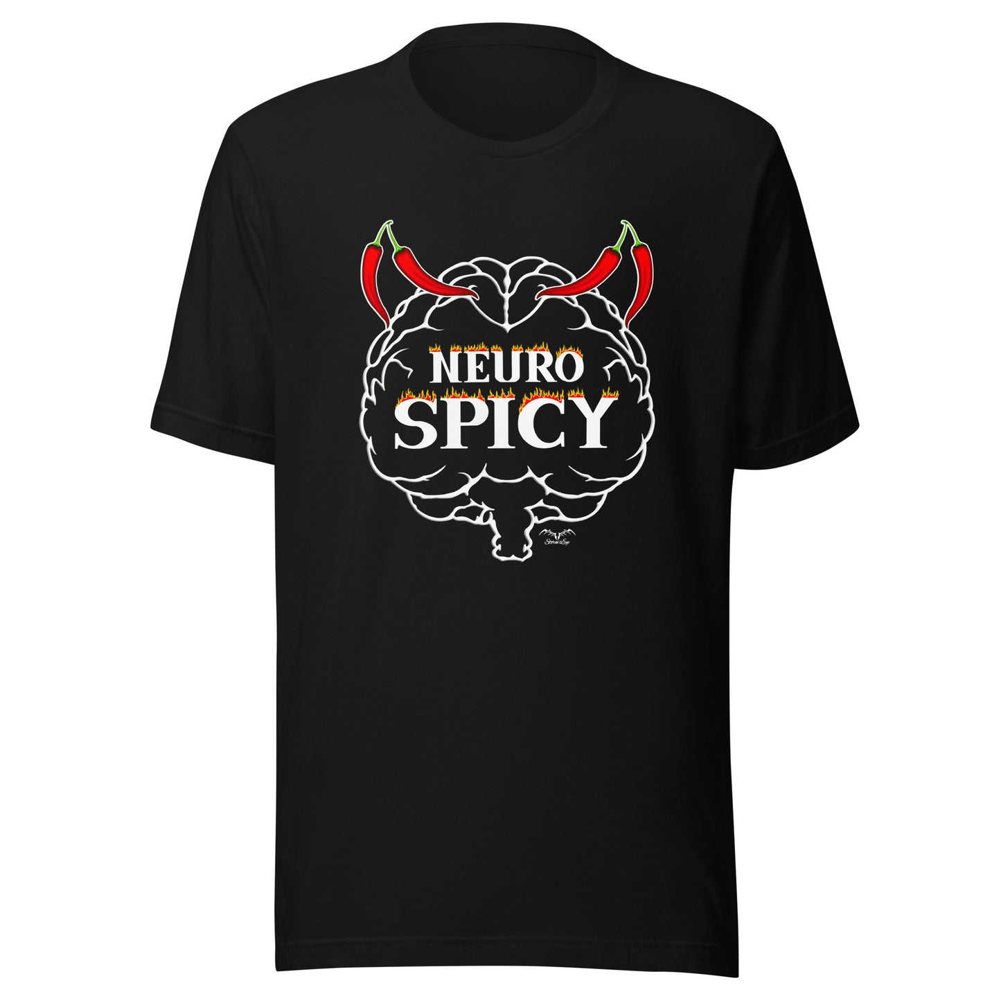 Neuro Spicy neurodiversity shirt by Stormseye. Black