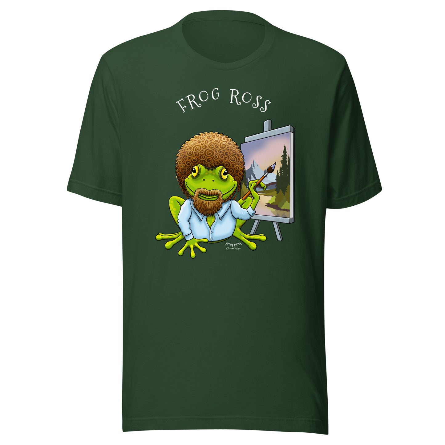 Frog Ross Artist Frog T-shirt | Painter Frog Shirt | 8 Colours