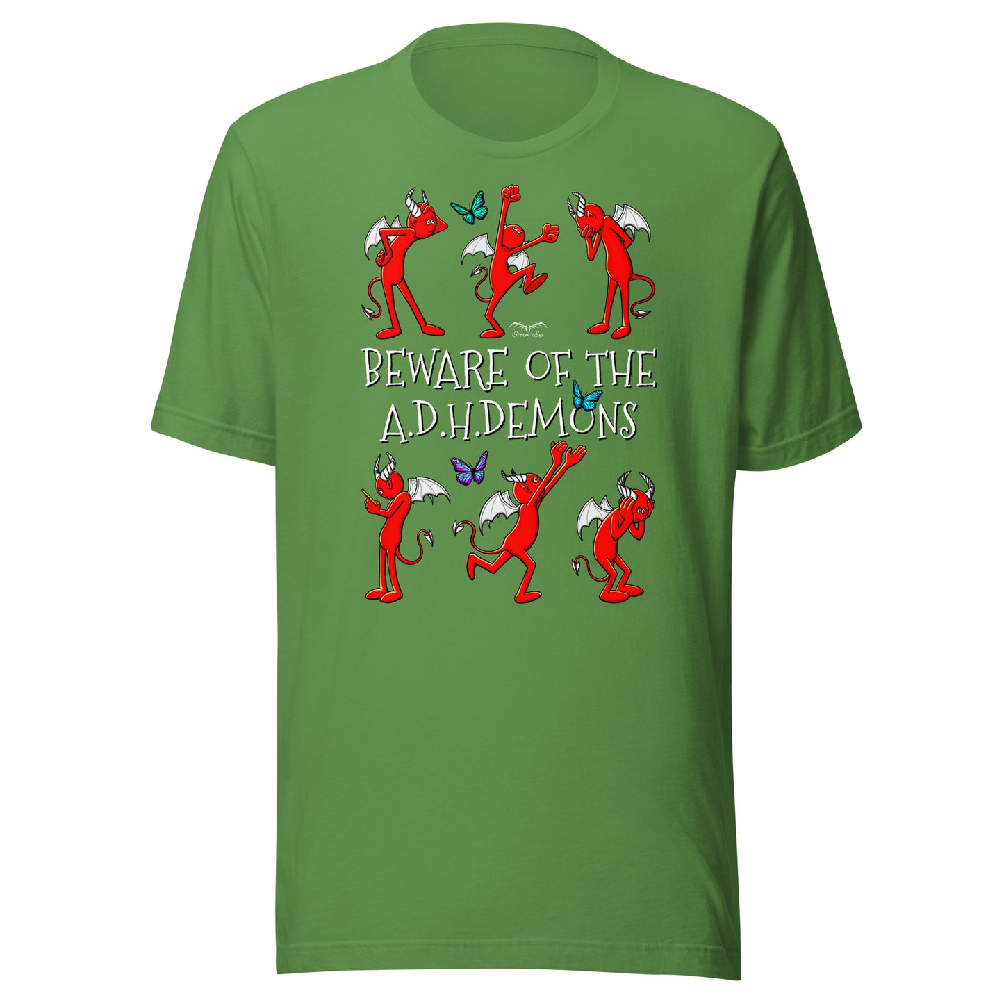 ADHD Demons shirt by Stormseye, bright green