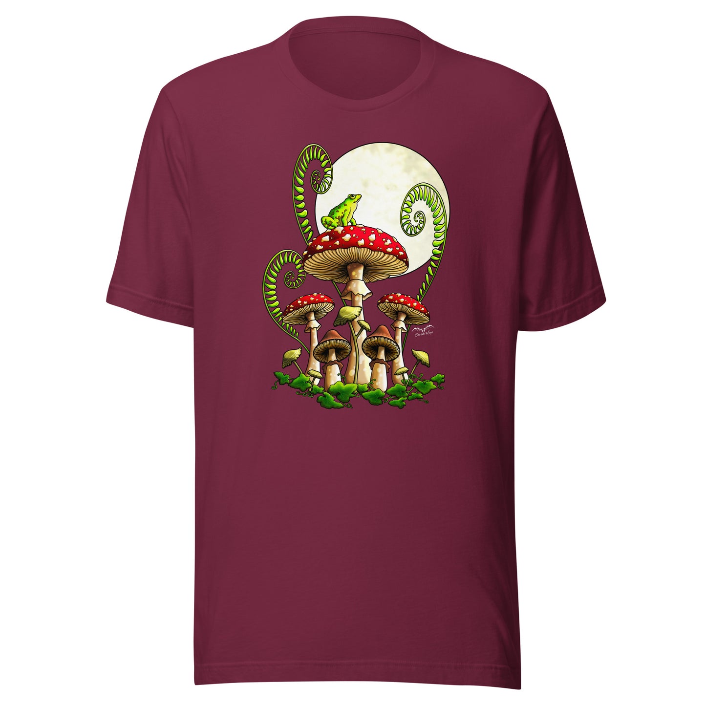 Moonlight Mushrooms T-shirt | Cottagecore Frog Shirt | 7 Colours