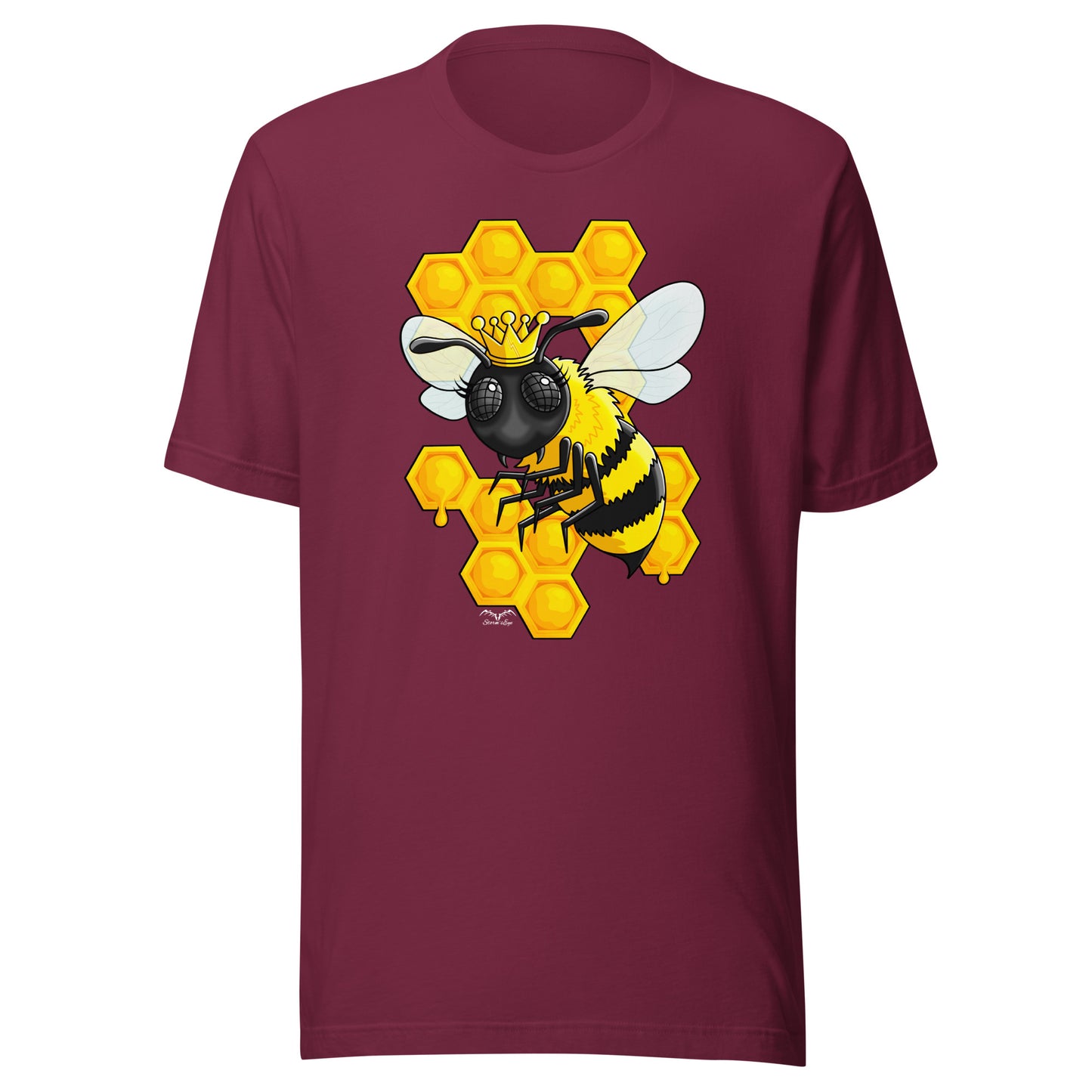 Queen Bee T-shirt by Stormseye, wine red