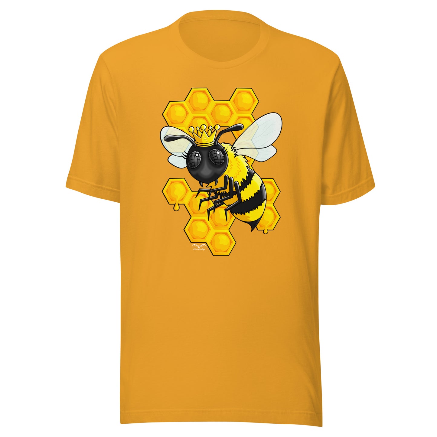 Queen Bee T-shirt by Stormseye, bright yellow