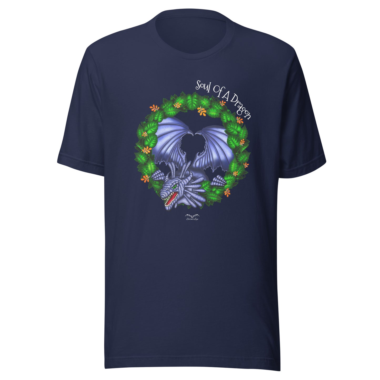 soul of a dragon t-shirt, navy blue, by Stormseye Design
