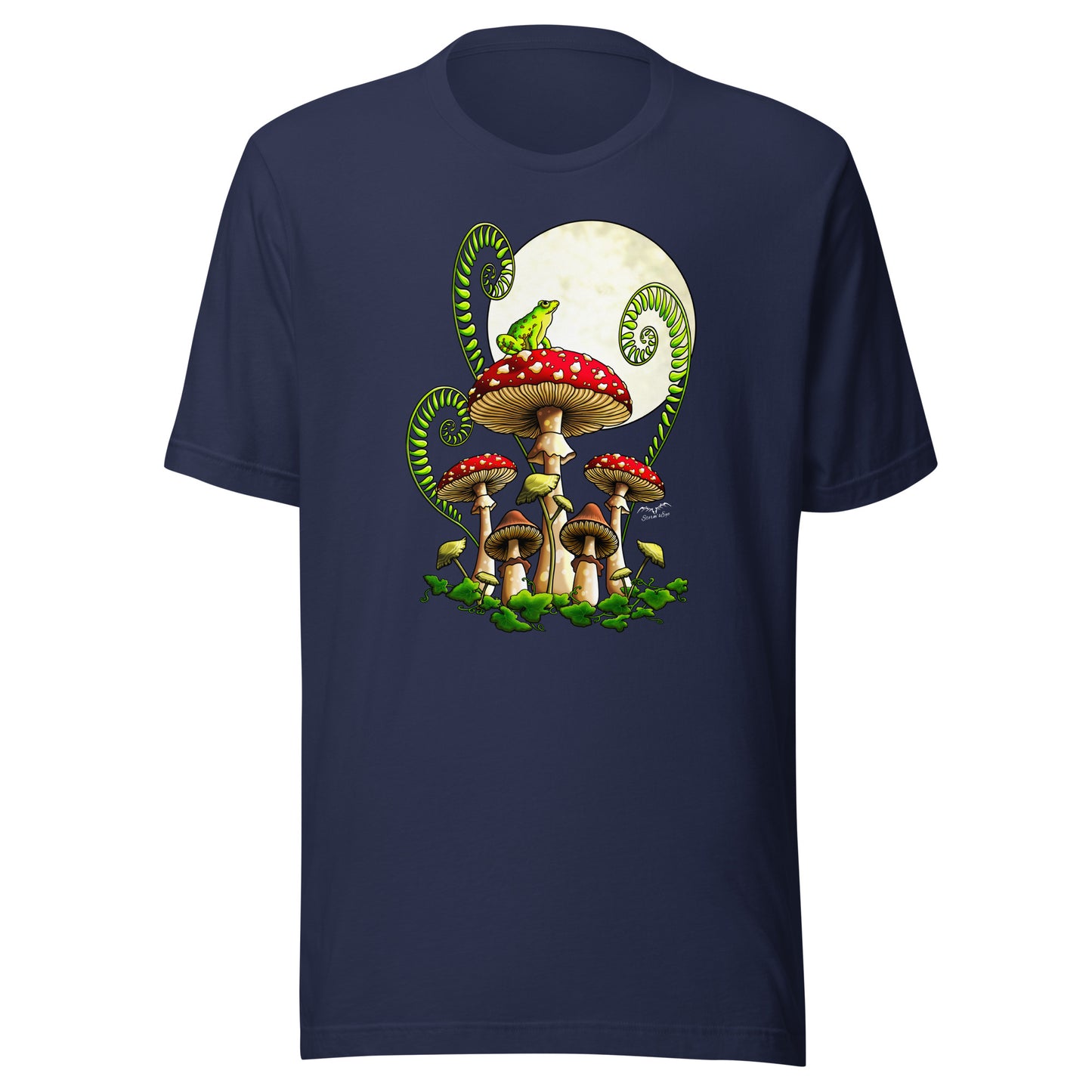 Moonlight Mushrooms T-shirt | Cottagecore Frog Shirt | 7 Colours