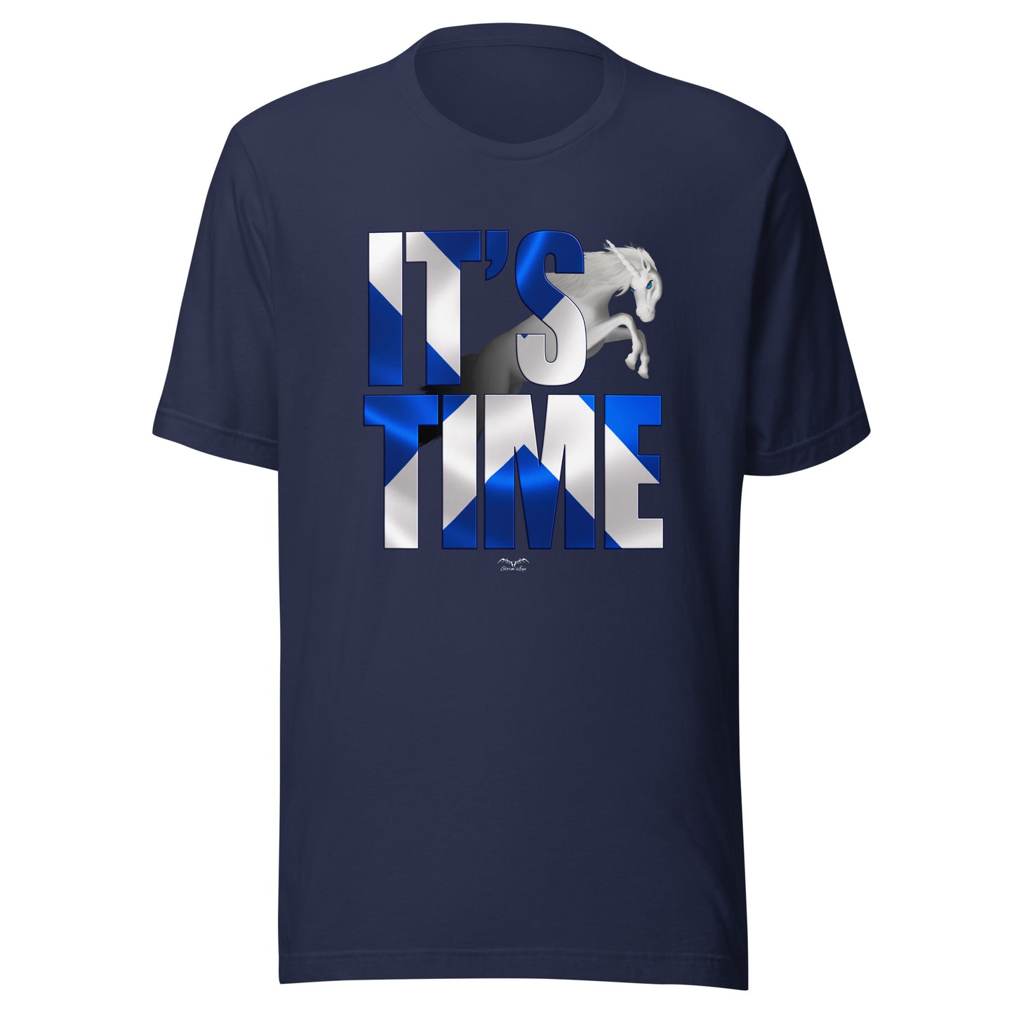 Il est temps T-shirt pour l’indépendance écossaise - chemise écossaise patriotique douce avec licorne et sautoir