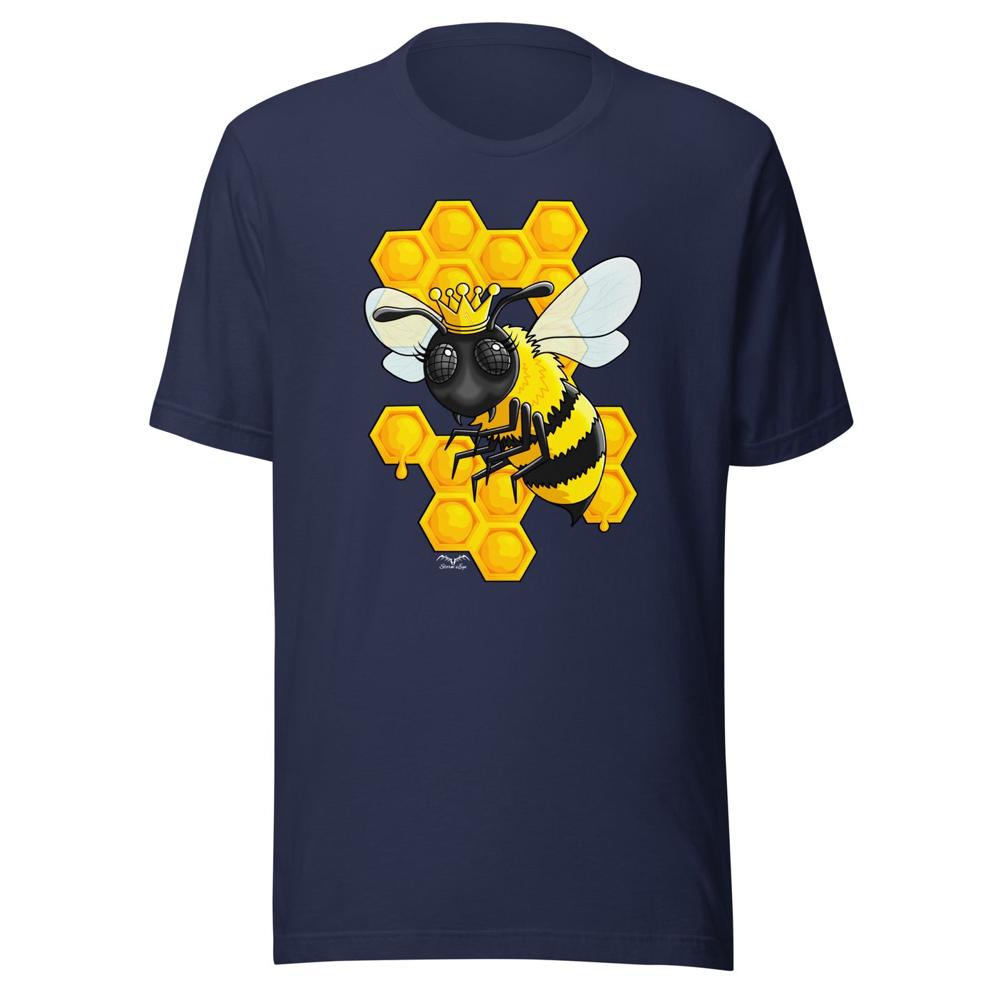 Queen Bee T-shirt by Stormseye, navy blue