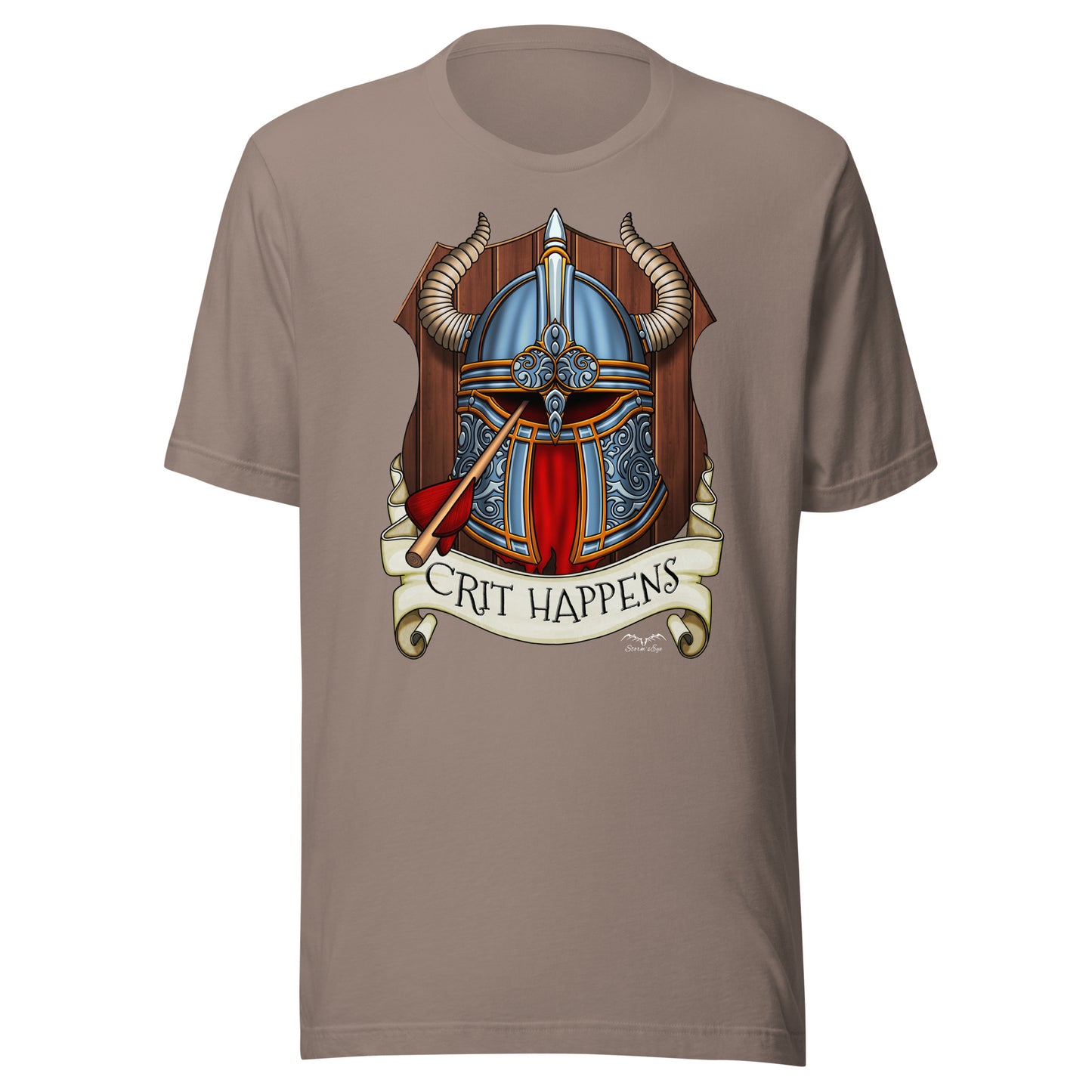 crit happens DnD t-shirt beige by stormseye design