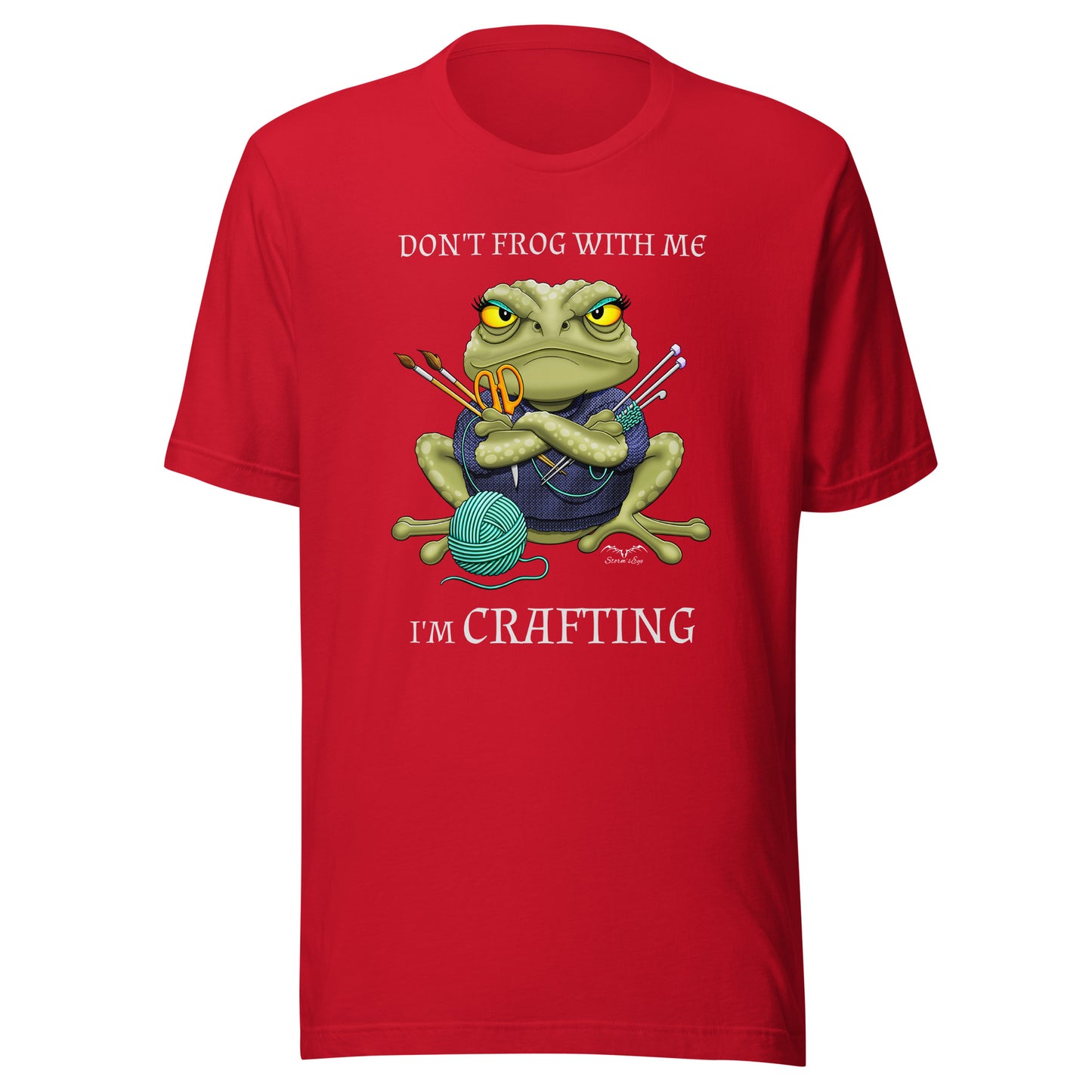 Crafting Frog T-shirt | Funny Crafter Frog Shirt | 8 Colours