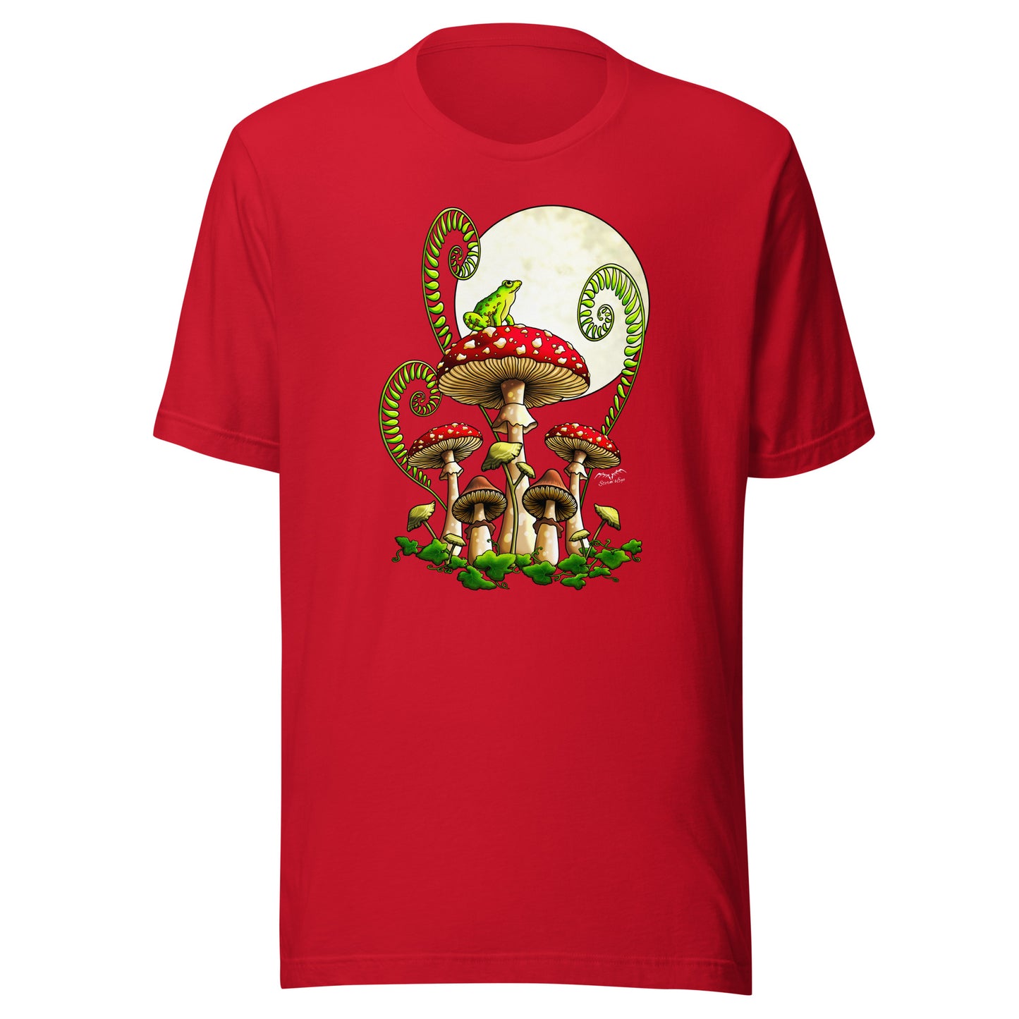 Moonlight Mushrooms T-shirt | Cottagecore Frog Shirt | 7 Colours