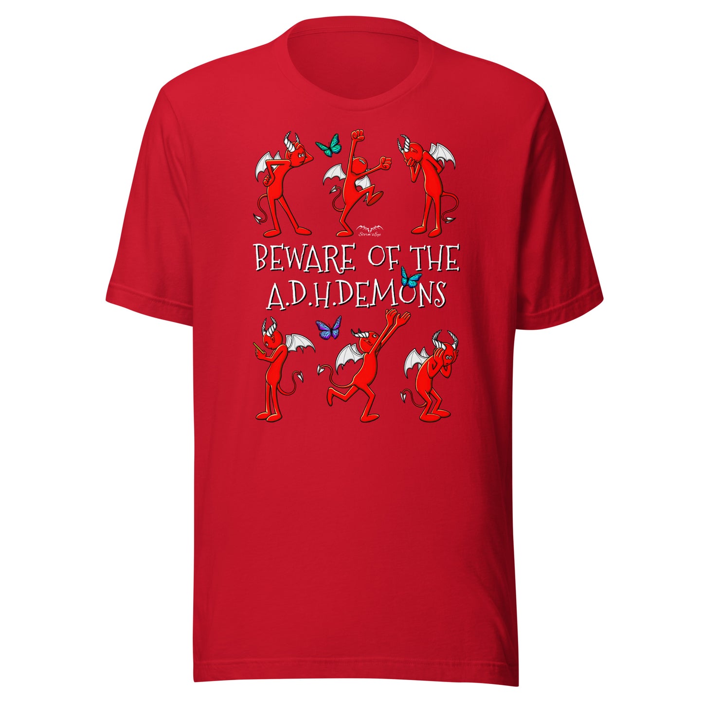 ADHD Demons shirt by Stormseye, red