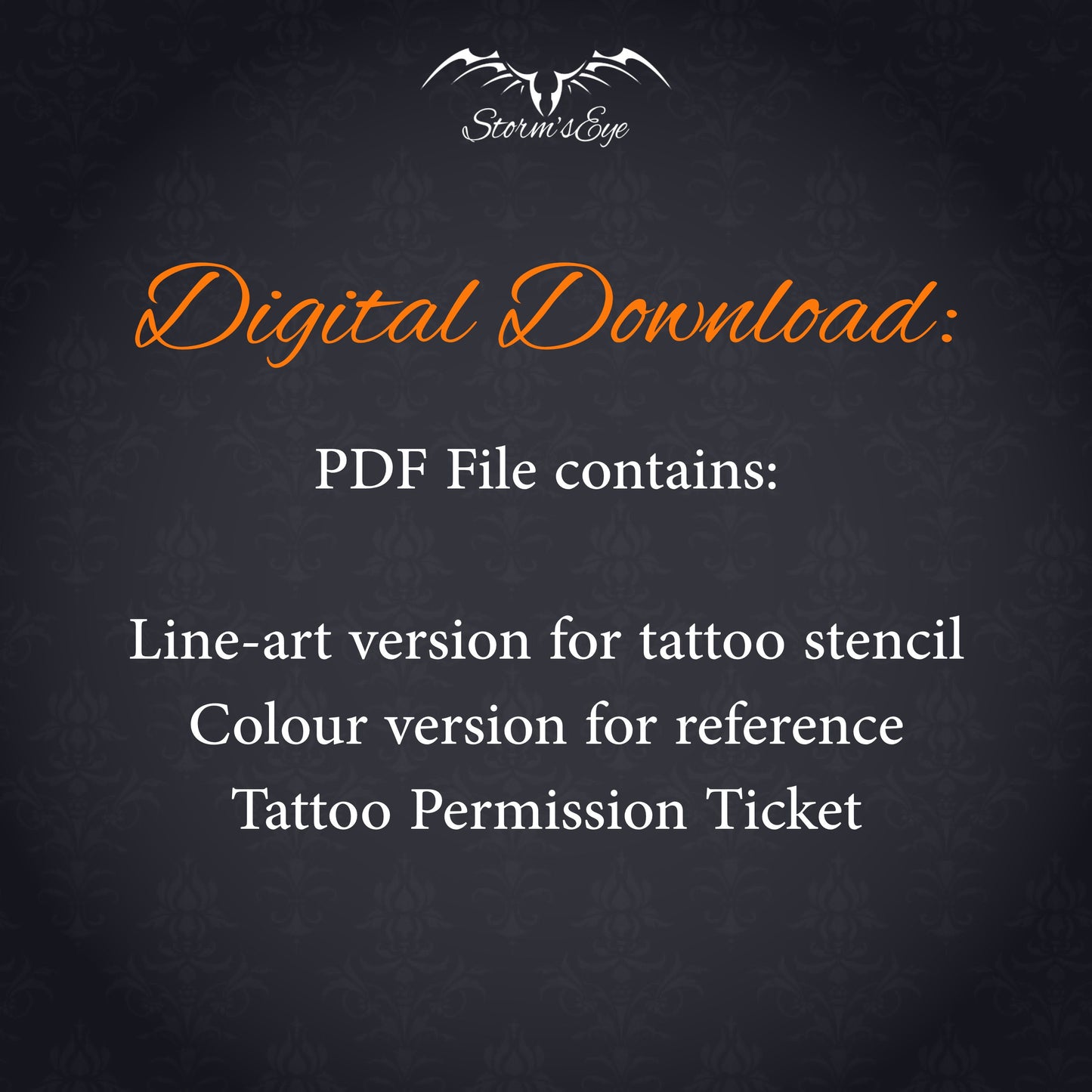 Witch's Cat Spooky Halloween Tattoo Design - Instant Digital Download