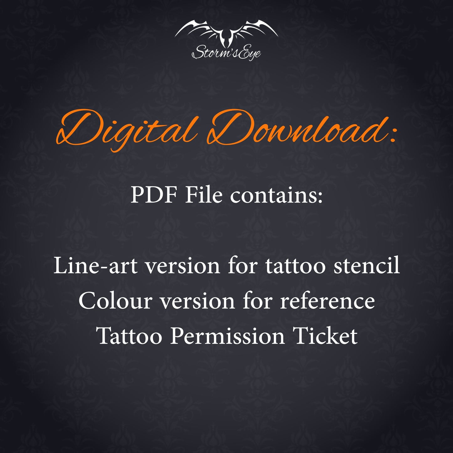Frog Life Cute Frog Tattoo Design / Permission Ticket - Instant Digital Download