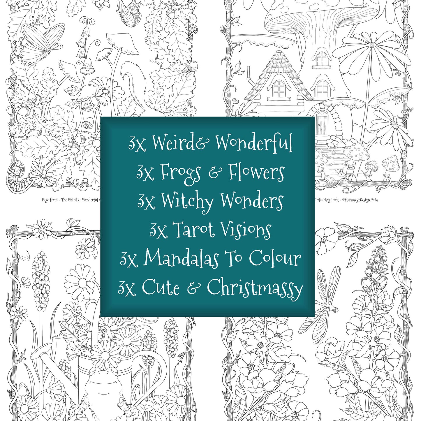 2025 Download Collection - 18 Colouring Pages To Print & Colour, Printable PDF