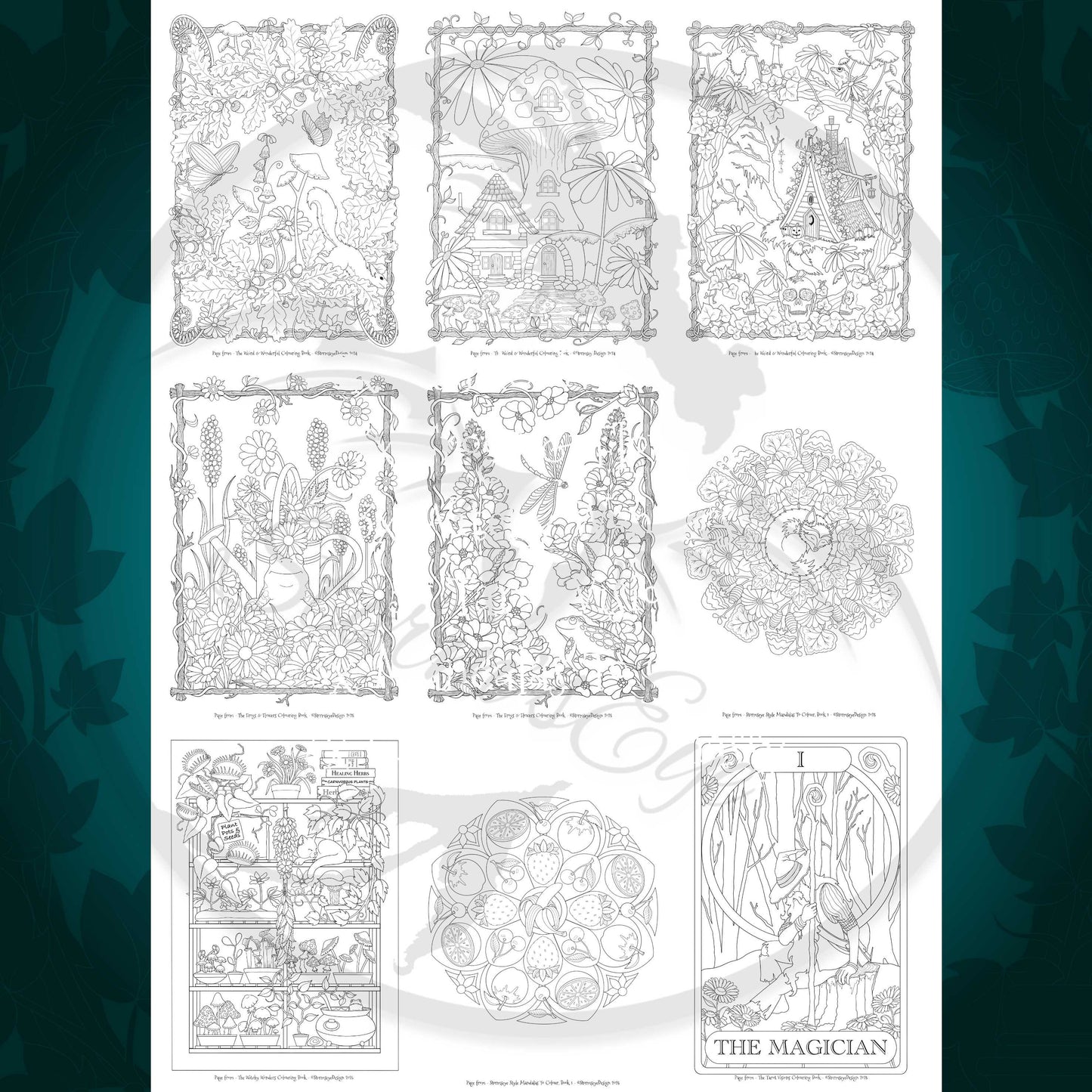 2025 Download Collection - 18 Colouring Pages To Print & Colour, Printable PDF