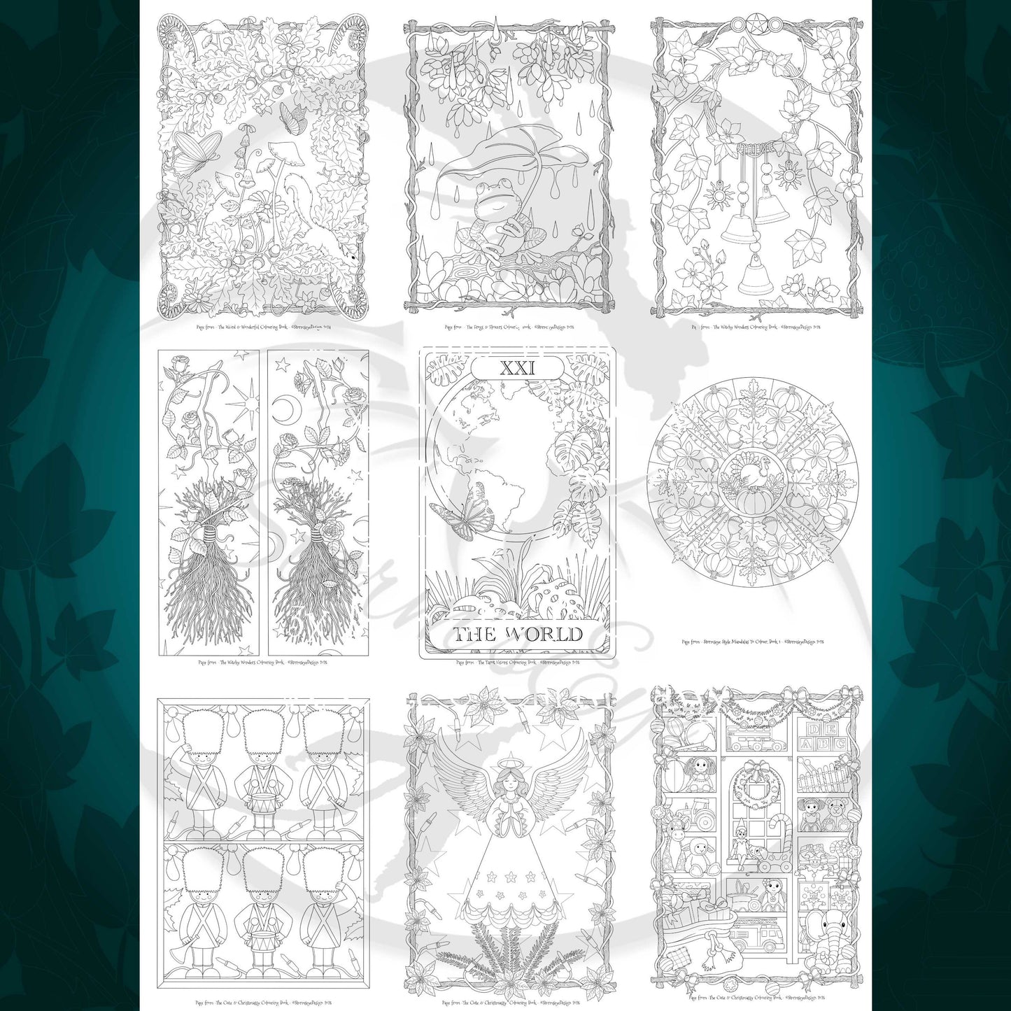 2025 Download Collection - 18 Colouring Pages To Print & Colour, Printable PDF