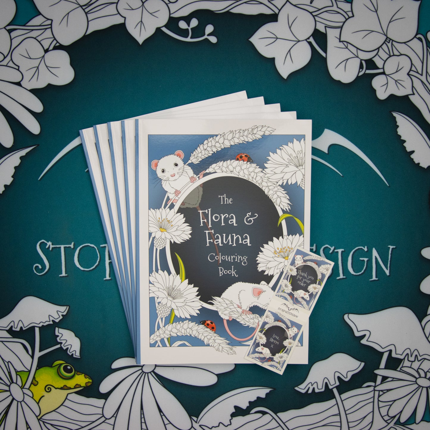 The Flora & Fauna Colouring Book | 32 Plant & Animal Themed Designs to Colour | Paperback A4