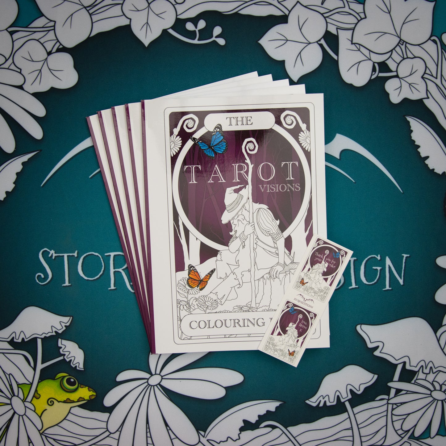 The Tarot Visions Colouring Book | 32 Tarot Card Themed Designs to Colour | Paperback A4