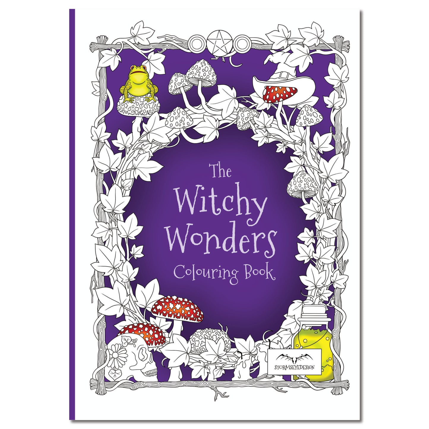 The Witchy Wonders Colouring Book | 32 Witch Themed Designs to Colour | Paperback A4