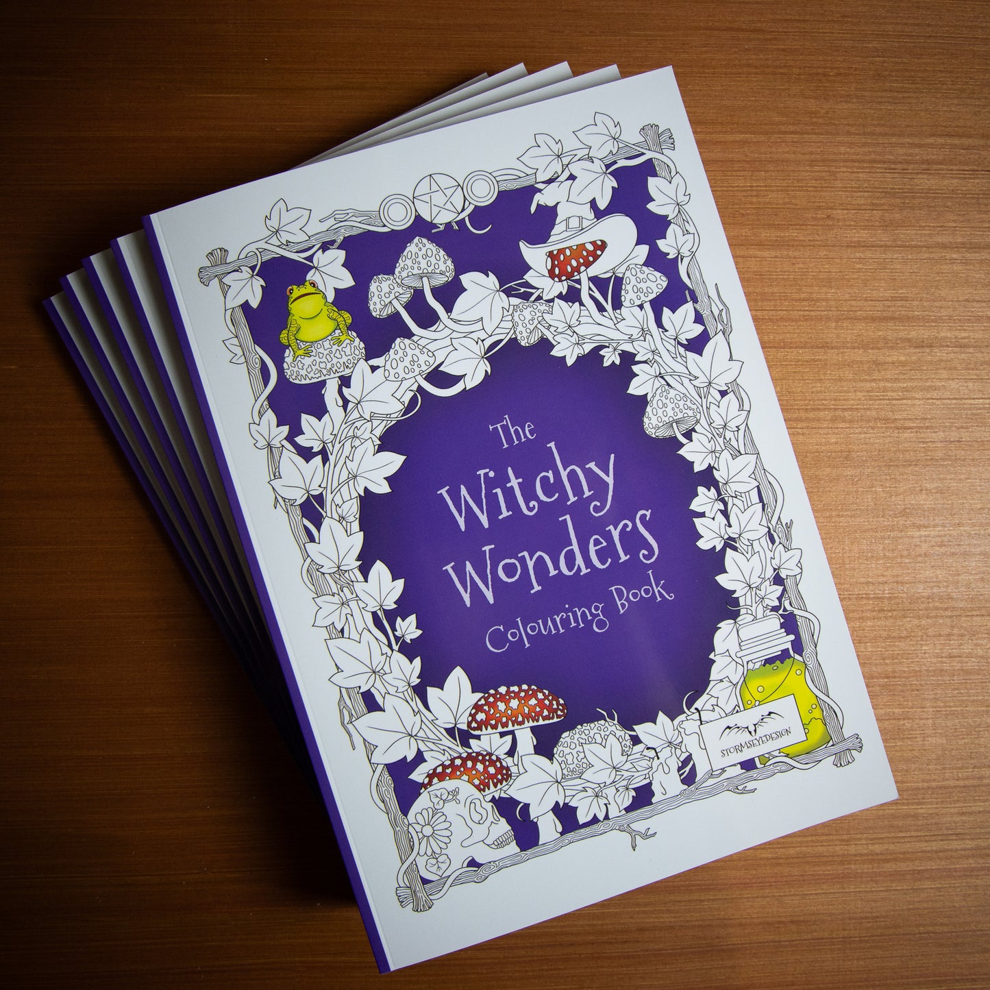 The Witchy Wonders Colouring Book | 32 Witch Themed Designs to Colour | Paperback A4