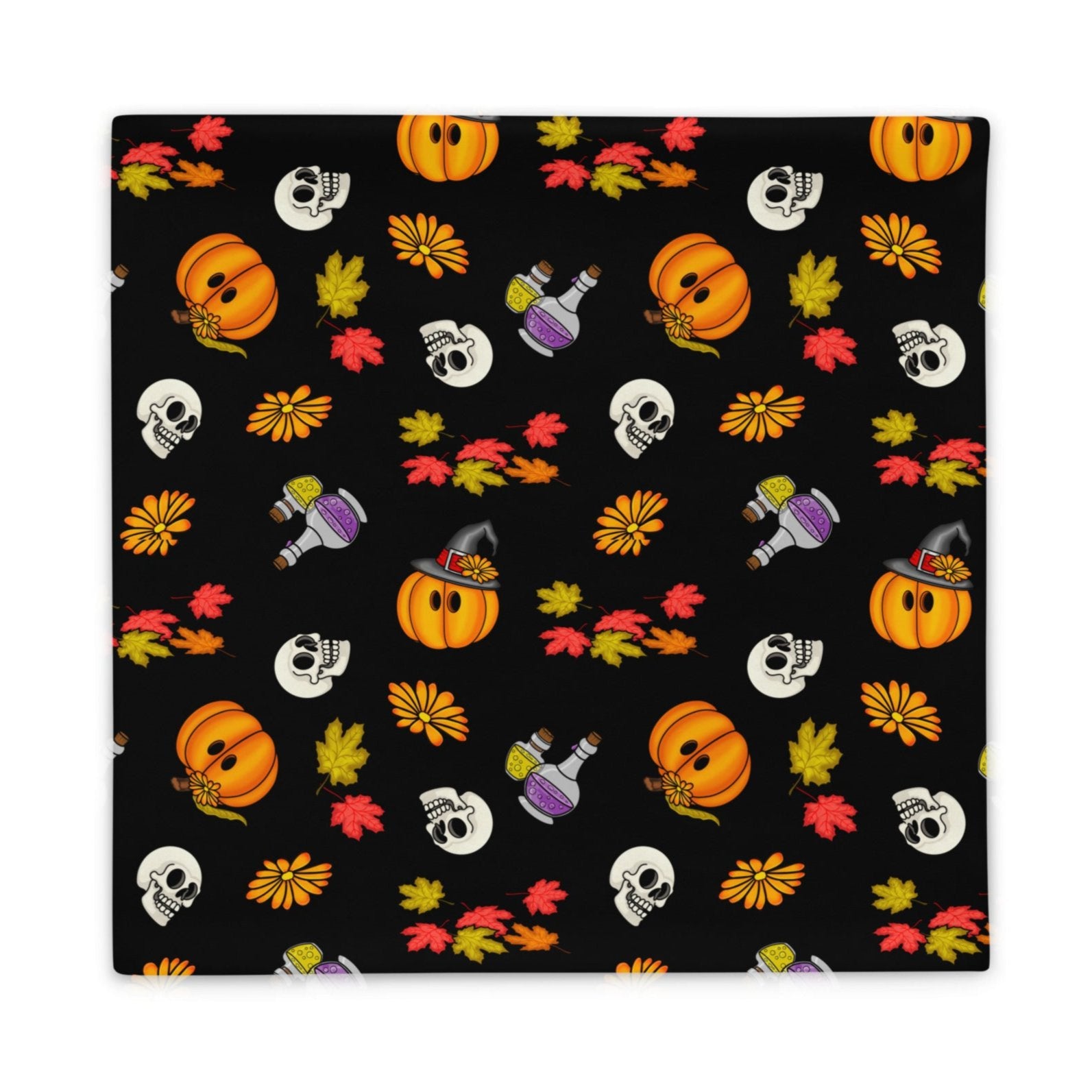 hello spooky season cushion cover flat view