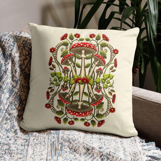 cottagecore heaven pillow case by stormseye design 18x18 inches